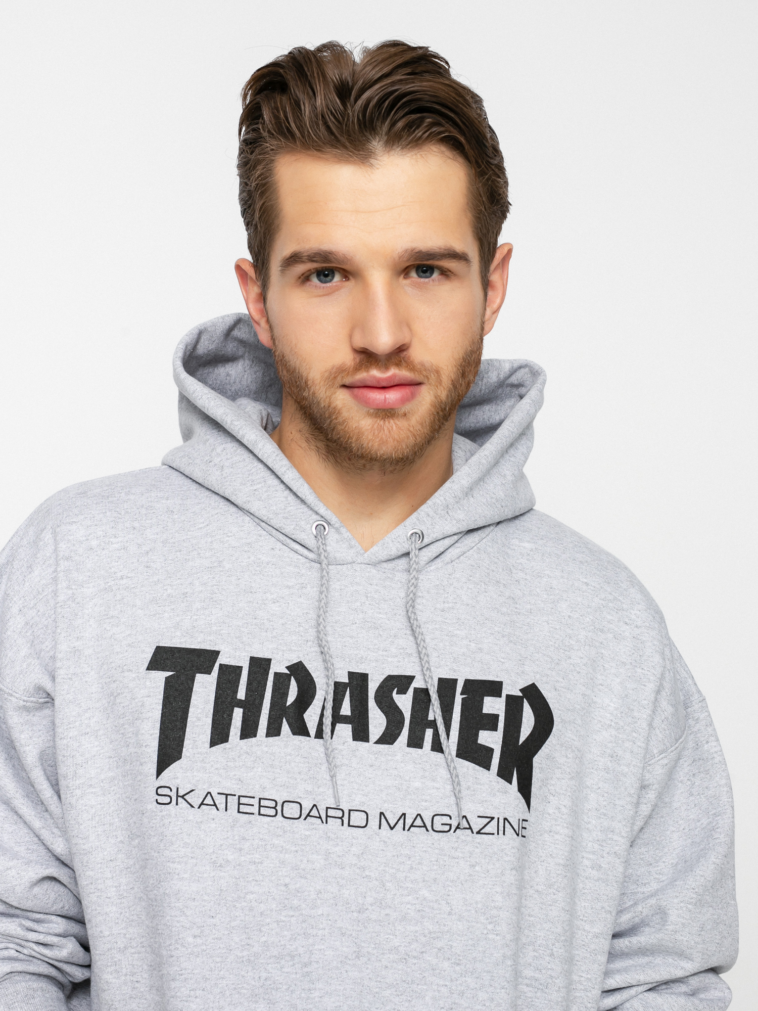 Hanorac cu glugă Thrasher Skate Mag HD (grey)