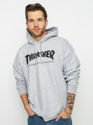 Hanorac cu glugă Thrasher Skate Mag HD (grey)