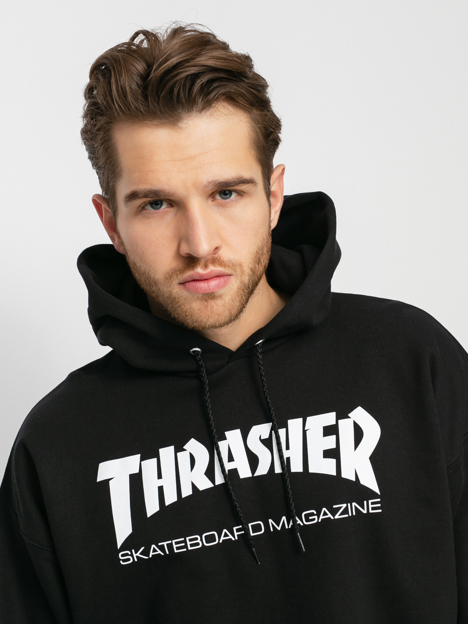 Hanorac cu glugă Thrasher Skate Mag HD (black)