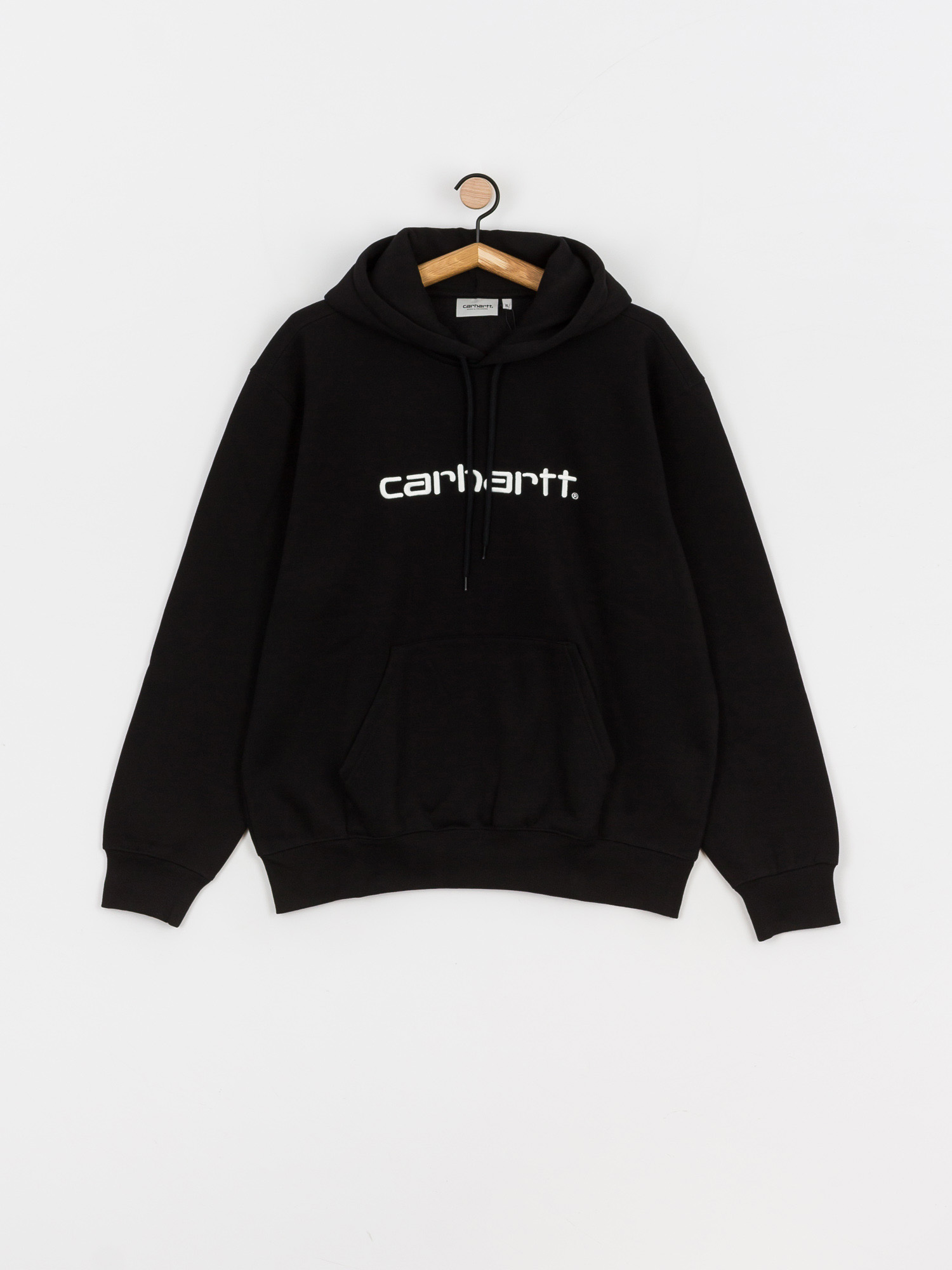 Hanorac cu glugă Carhartt WIP Carhartt HD (black/white)