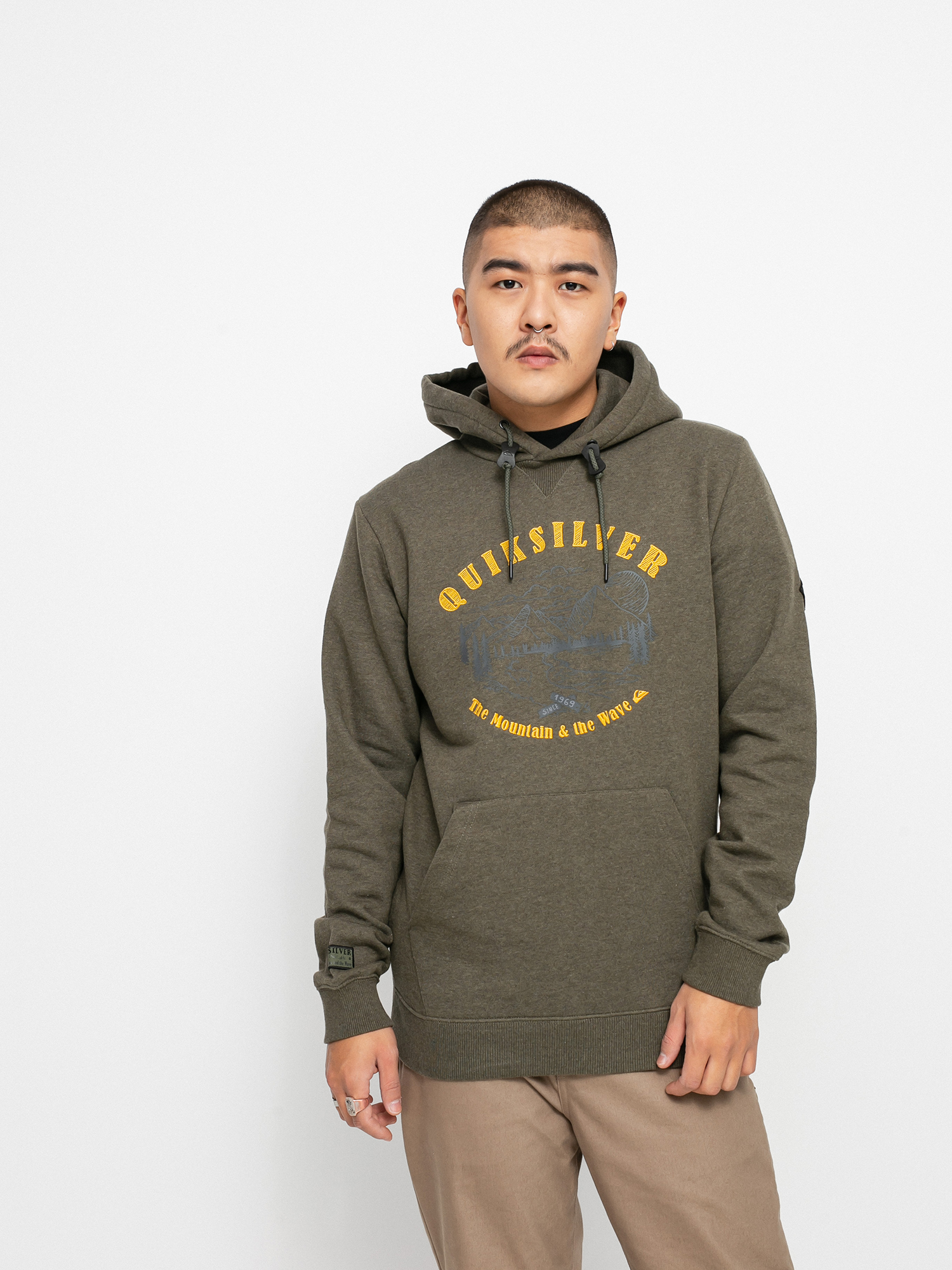 Hanorac cu glugă Quiksilver Big Logo HD (grape leaf)
