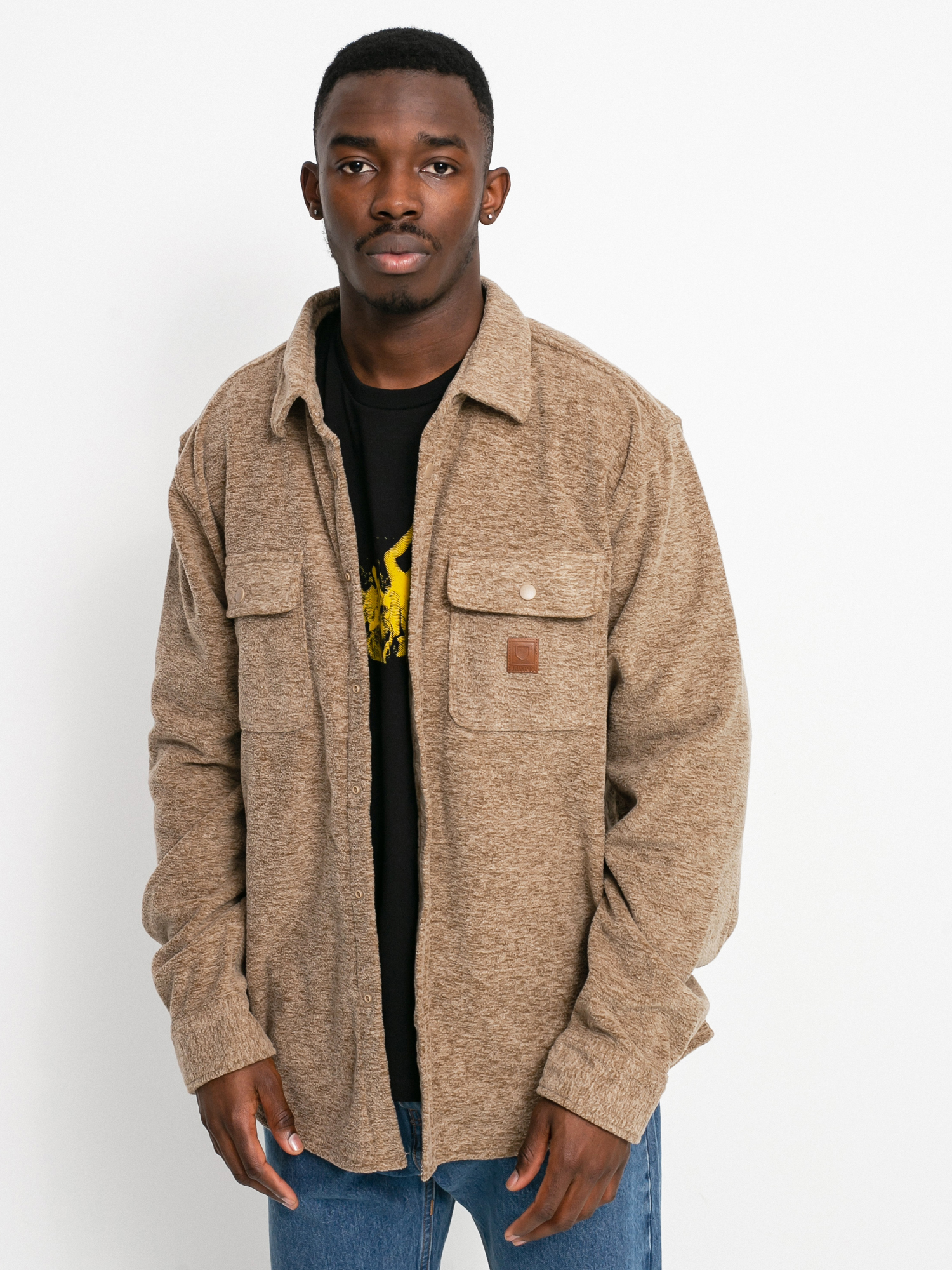 Cămașă Brixton Bowery Arctic Stretch Ls (oatmeal)