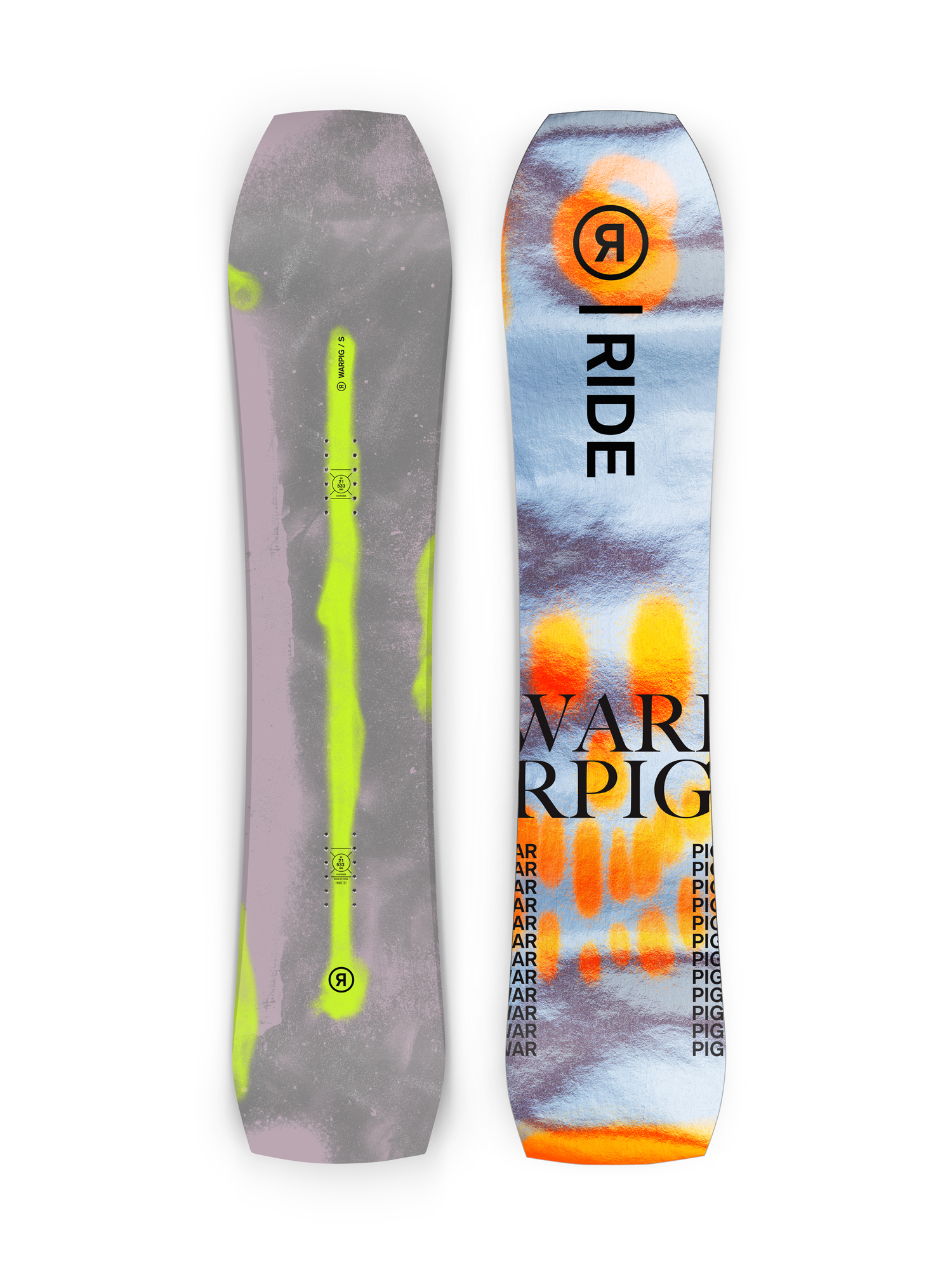 Snowboard Ride Warpig - multicolor