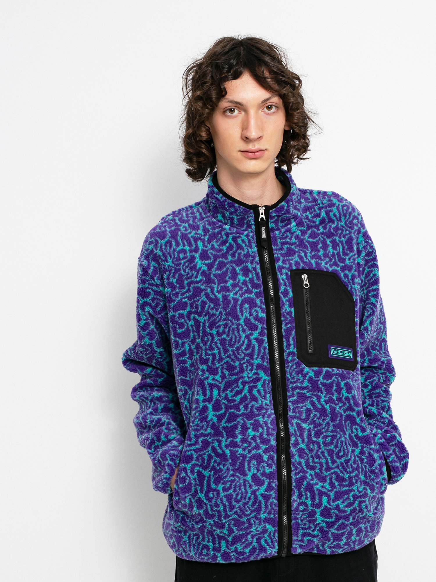 Hanorac Volcom Muzzer Fuzzar Zip (prt-print)