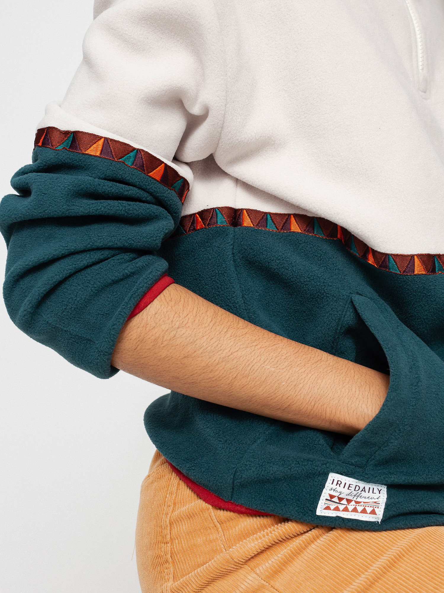 Pentru femei Hanorac din fleece Iriedaily Holina Fleece Troyer (dark teal)