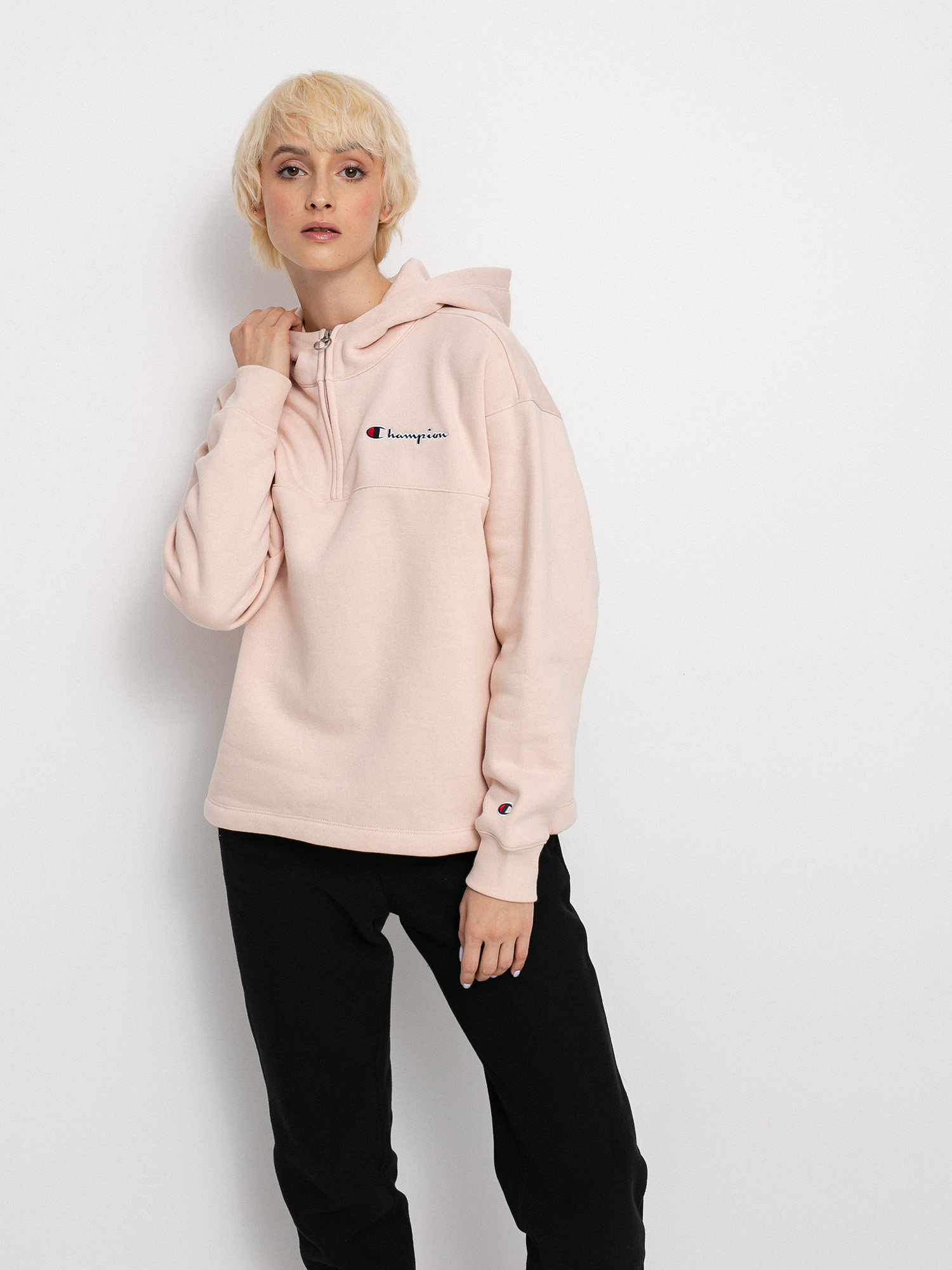 Hanorac cu glugă Champion Sweatshirt HD 114463 Wmn (sfp)