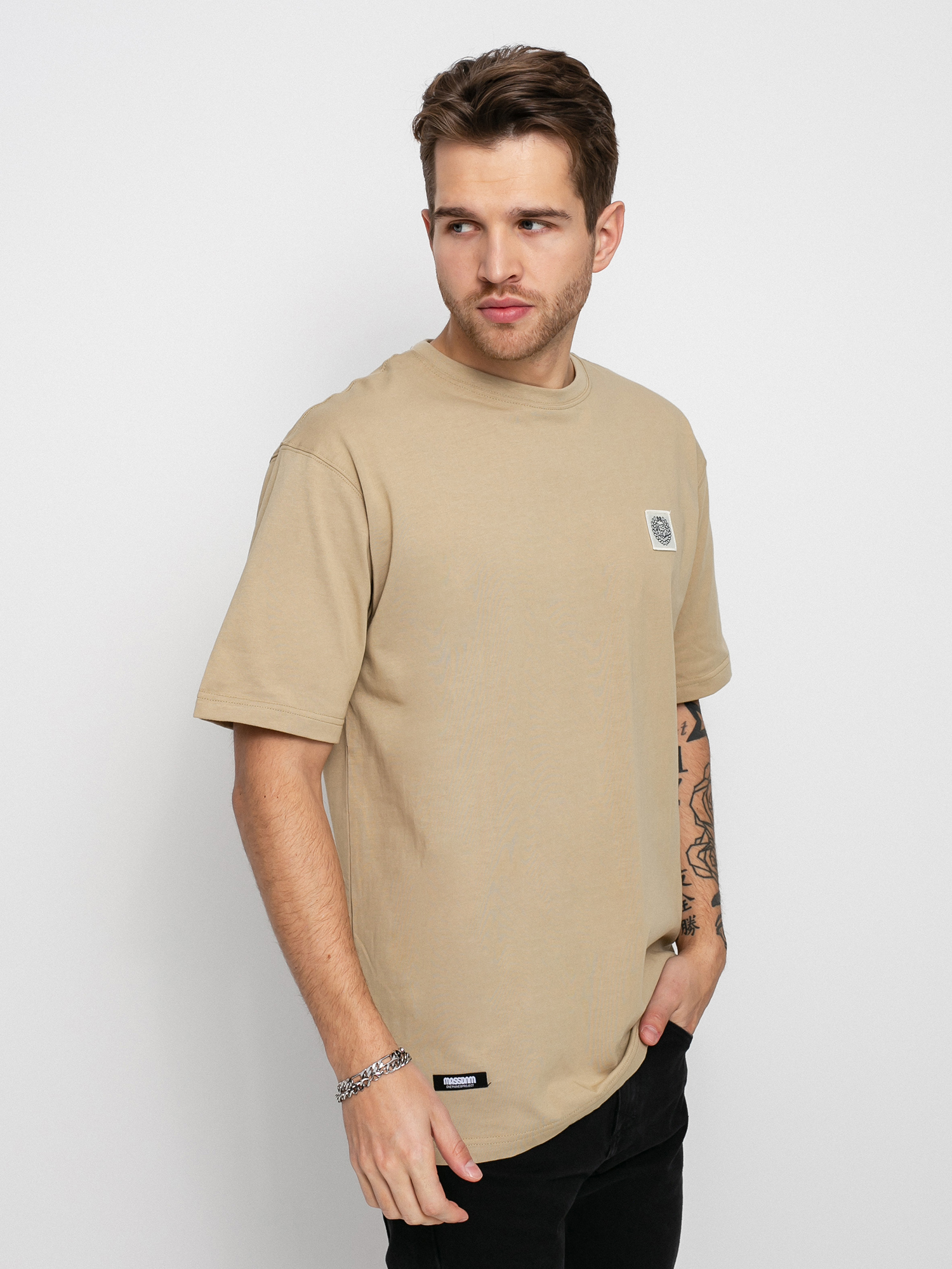 Tricou MassDnm Patch (beige)