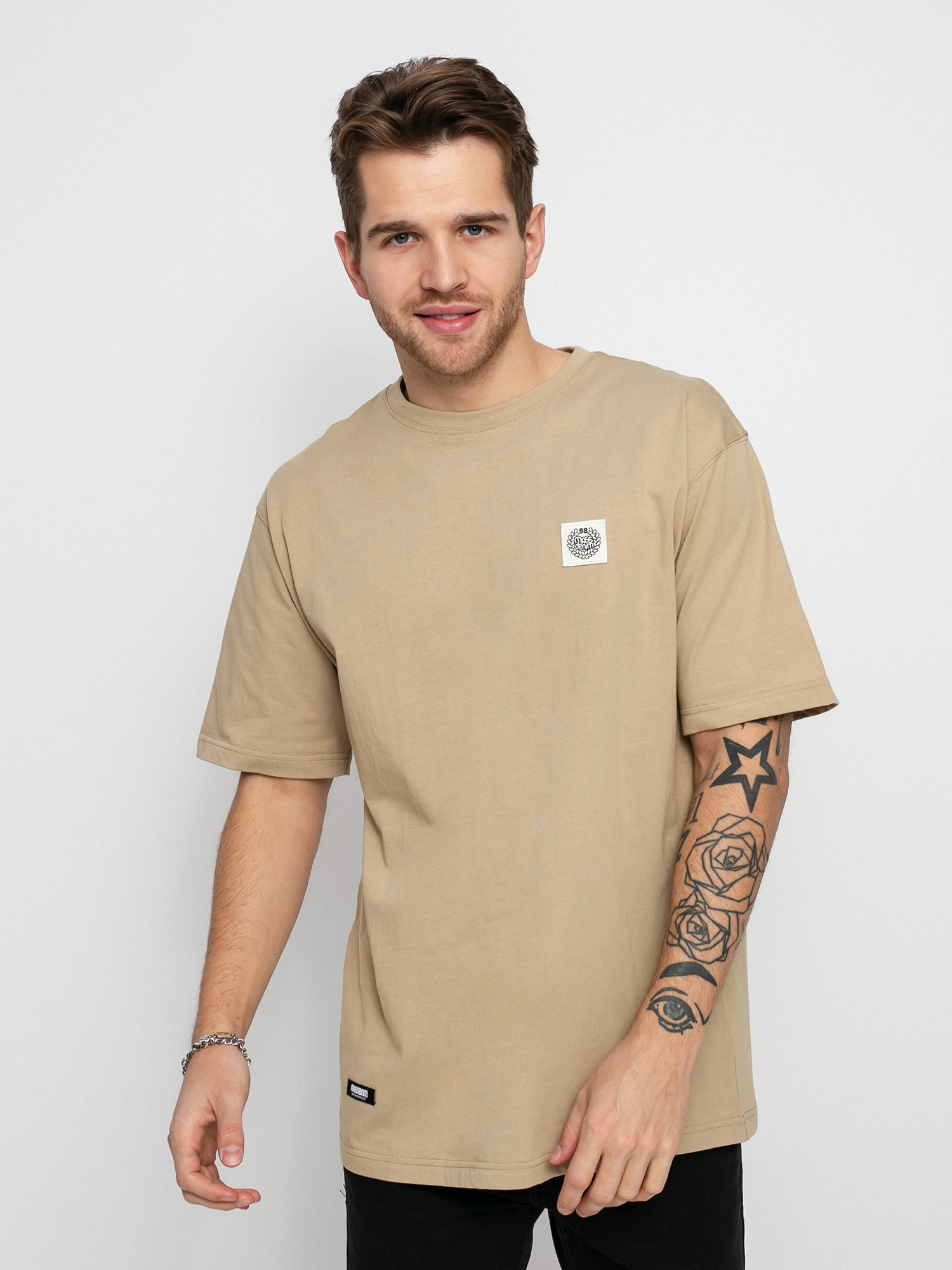 Tricou MassDnm Patch (beige)