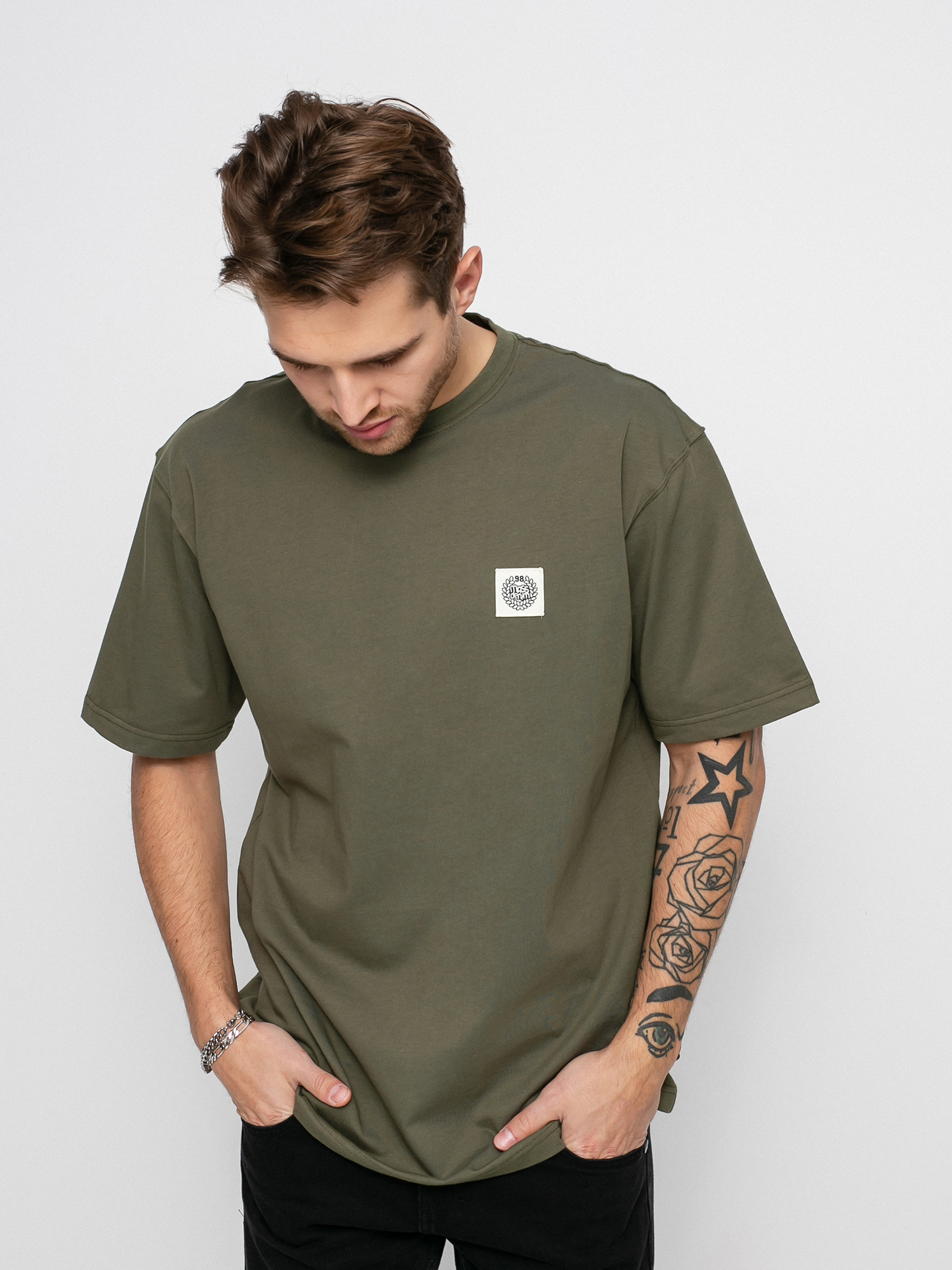 Tricou MassDnm Patch (olive)