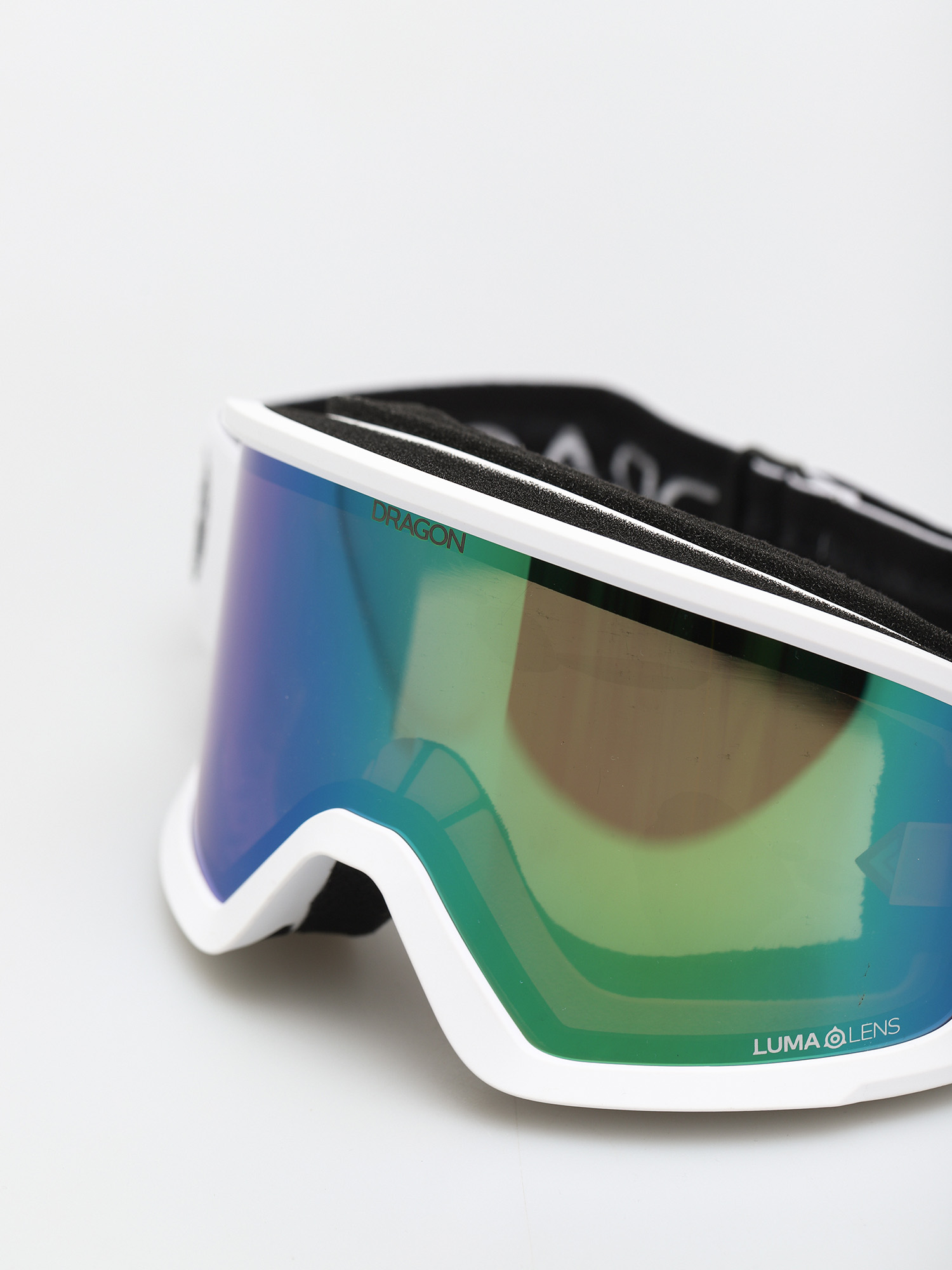 Ochelari pentru snowboard Dragon DX3 OTG (white/lumalens green ion)