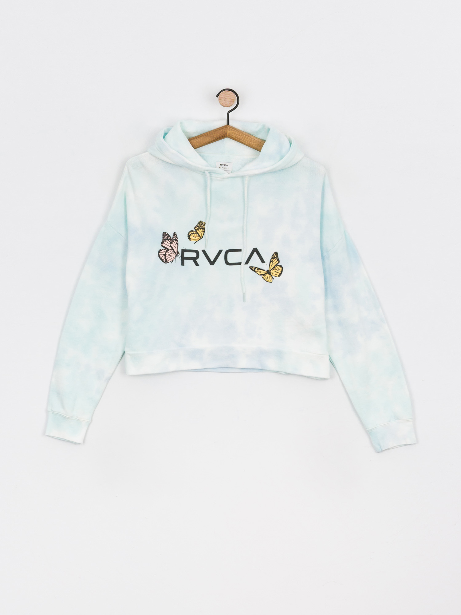 Hanorac cu glugă RVCA Big Rvca Venice HD Wmn (vintage white)