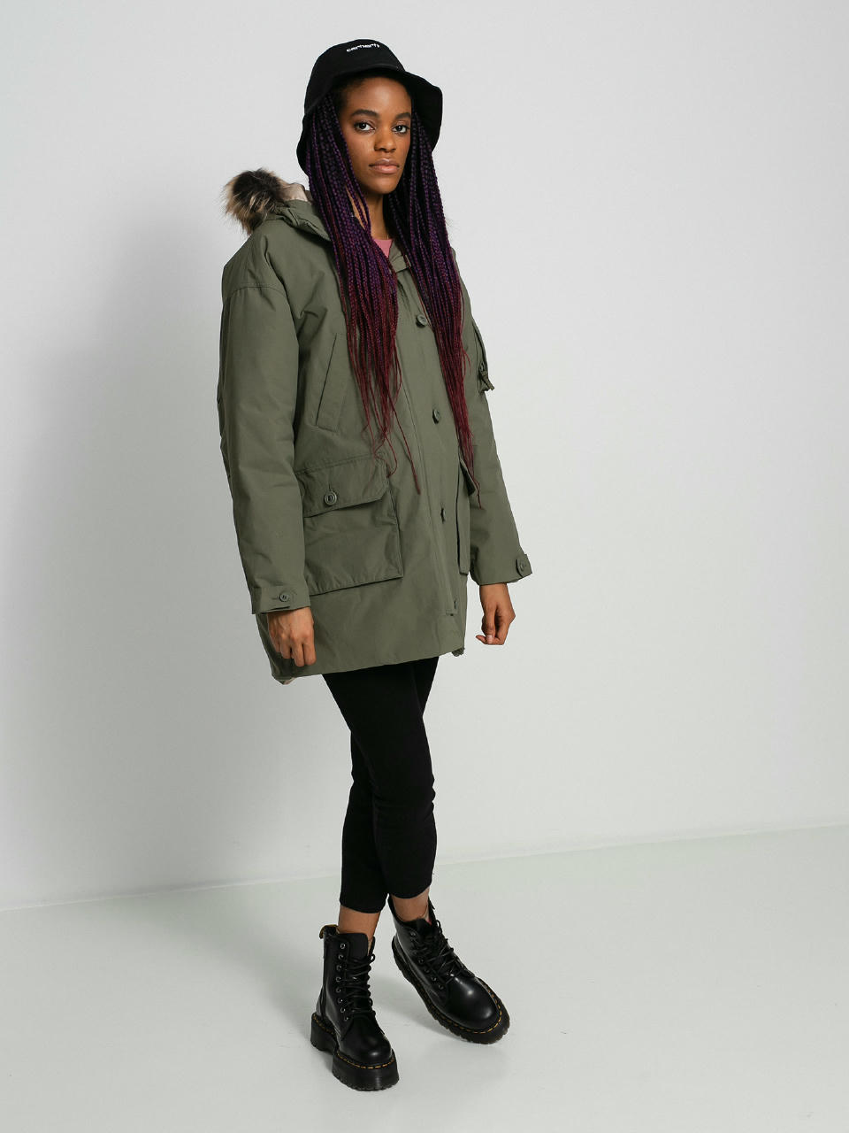 Geacă Volcom Warmer N Over 5K Parka Wmn (army green combo)