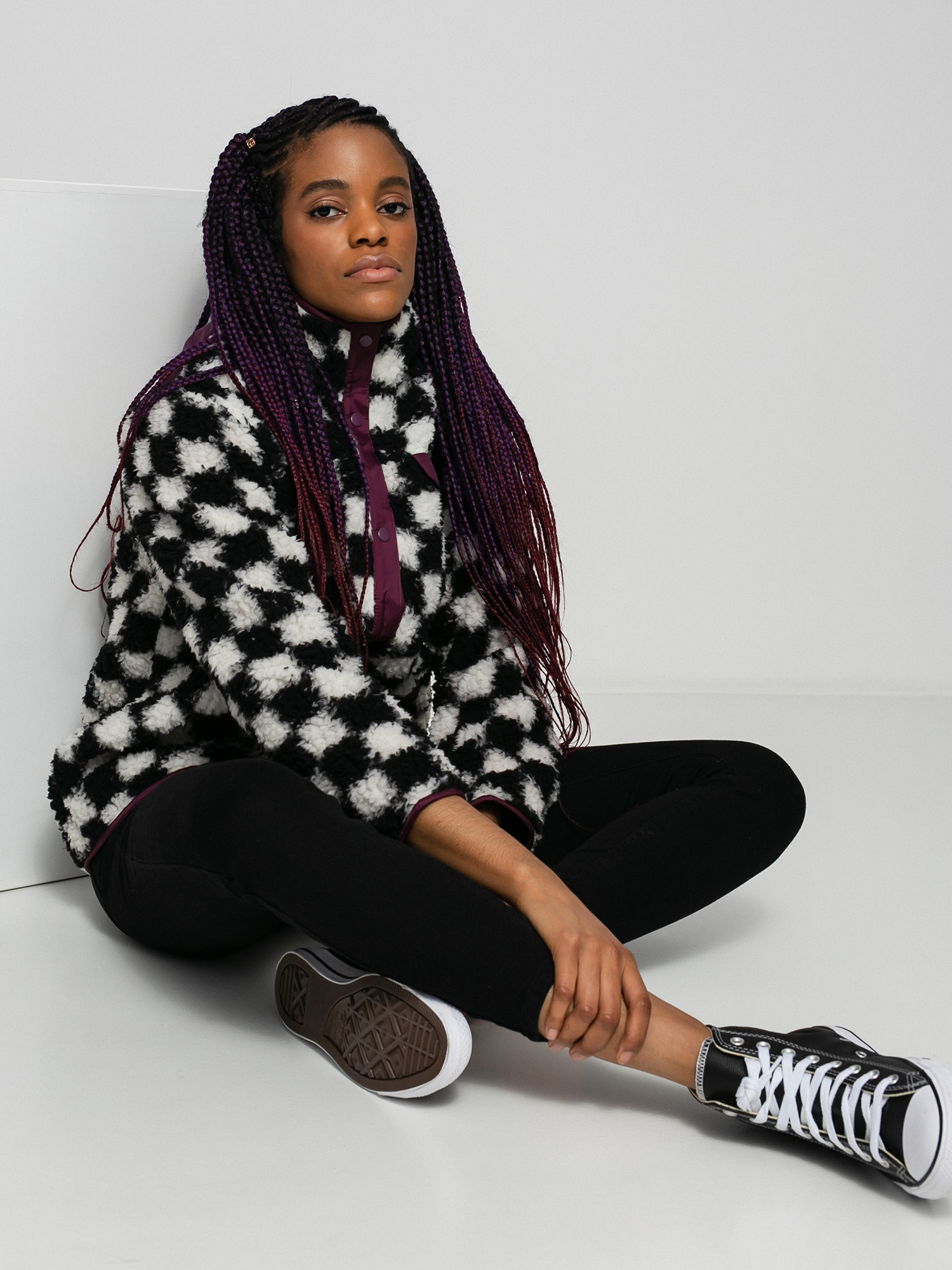 Geacă Vans Dreaming Sherpa Wmn (checkerboard)