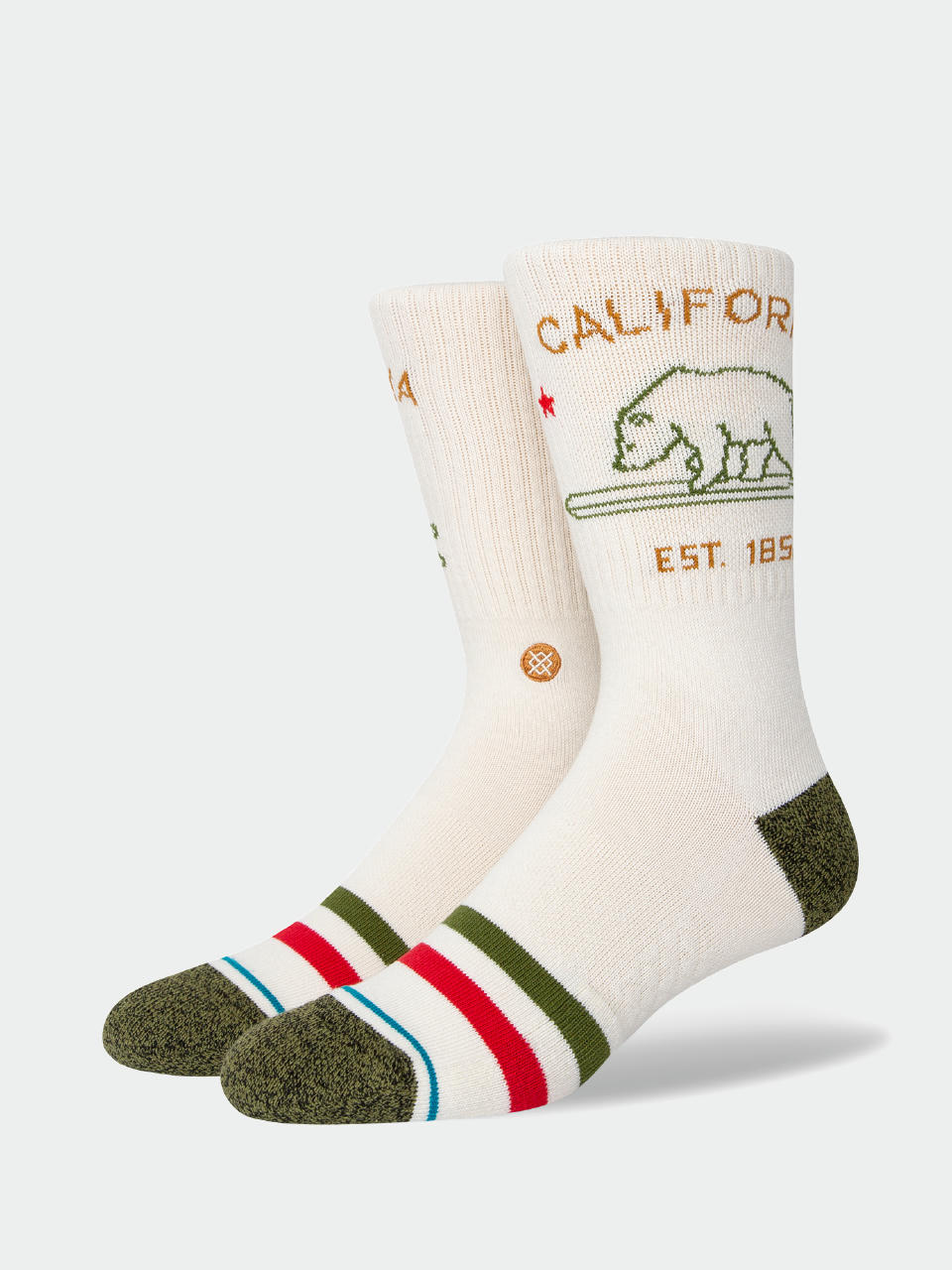 Șosete Stance California Republic 2 (off white)