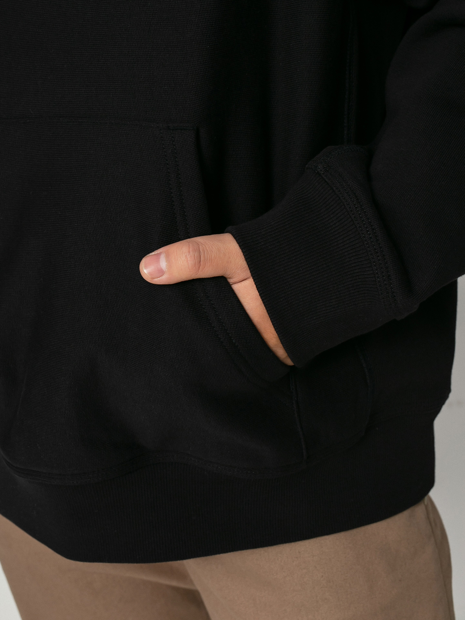 Hanorac cu glugă Carhartt WIP American Script HD (black)