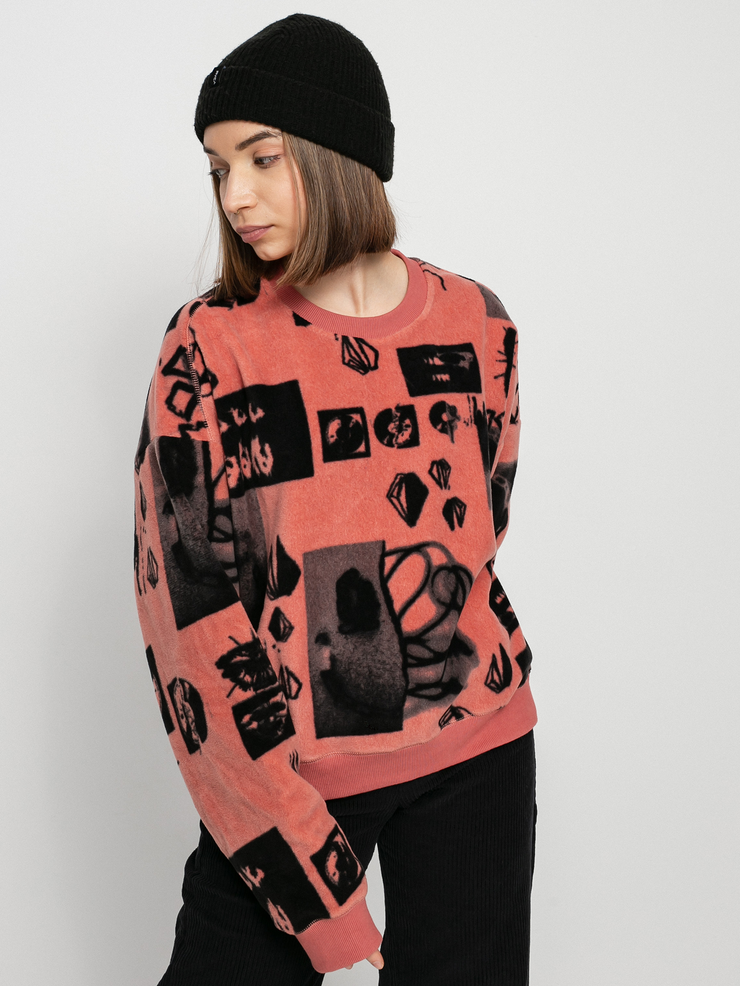 Hanorac Volcom Error 76 Crew Wmn (sepia)