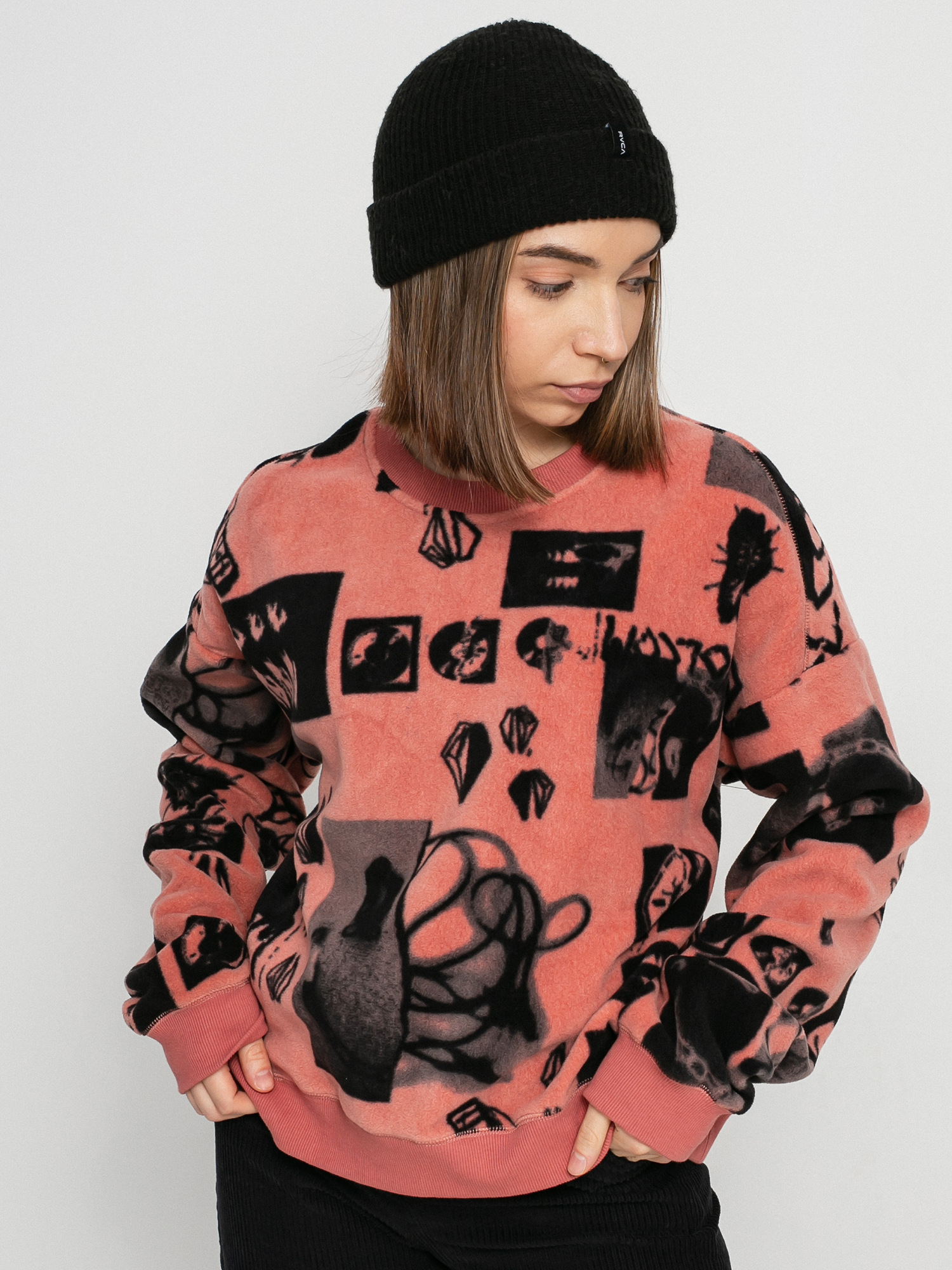 Hanorac Volcom Error 76 Crew Wmn (sepia)