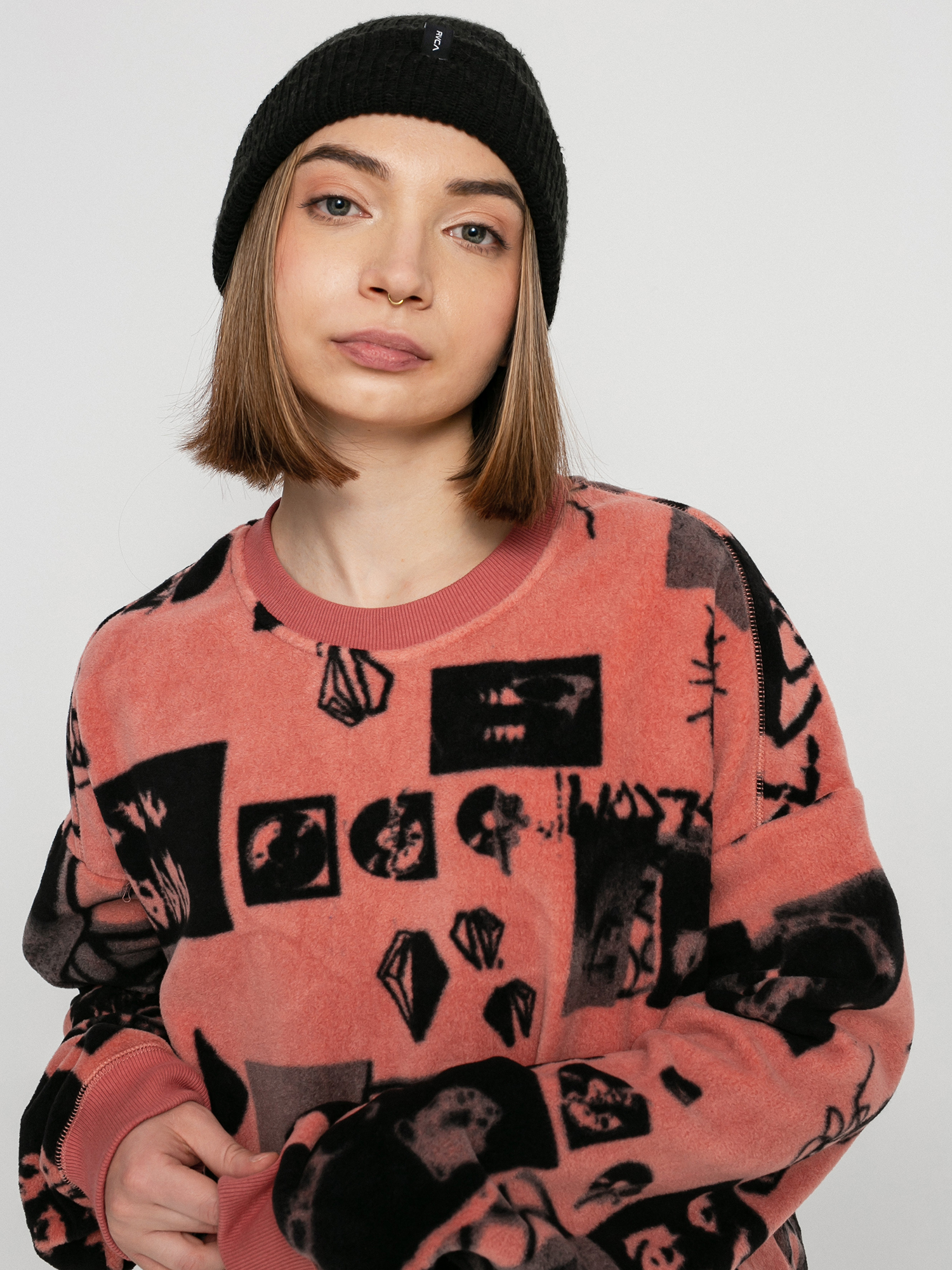 Hanorac Volcom Error 76 Crew Wmn (sepia)