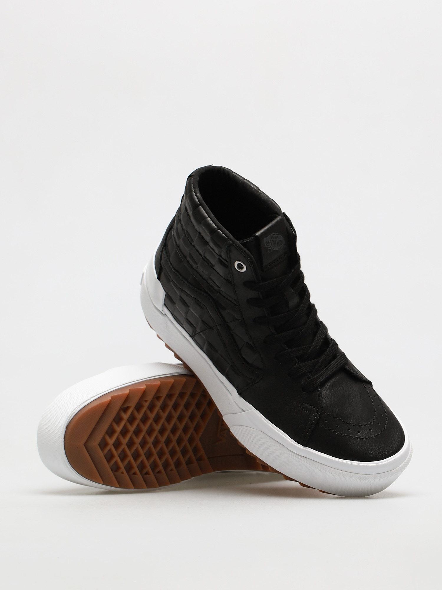 Pantofi Vans Sk8 Hi Stacked (emboss check/black/true white)
