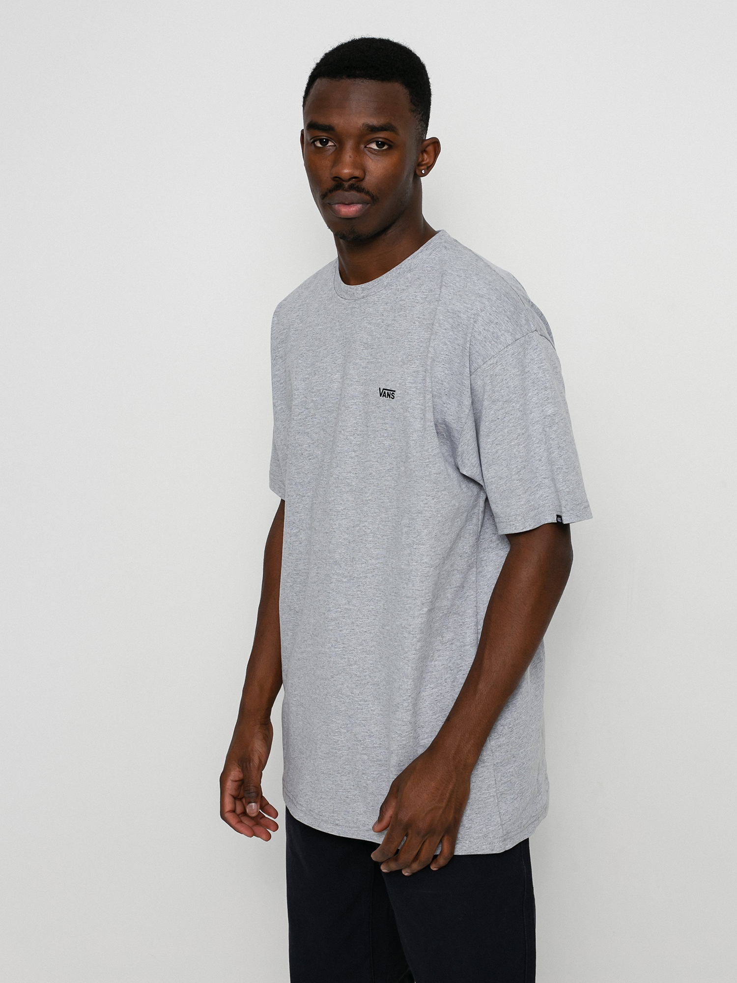 Tricou Vans Left Chest Logo (athletic heather/black)