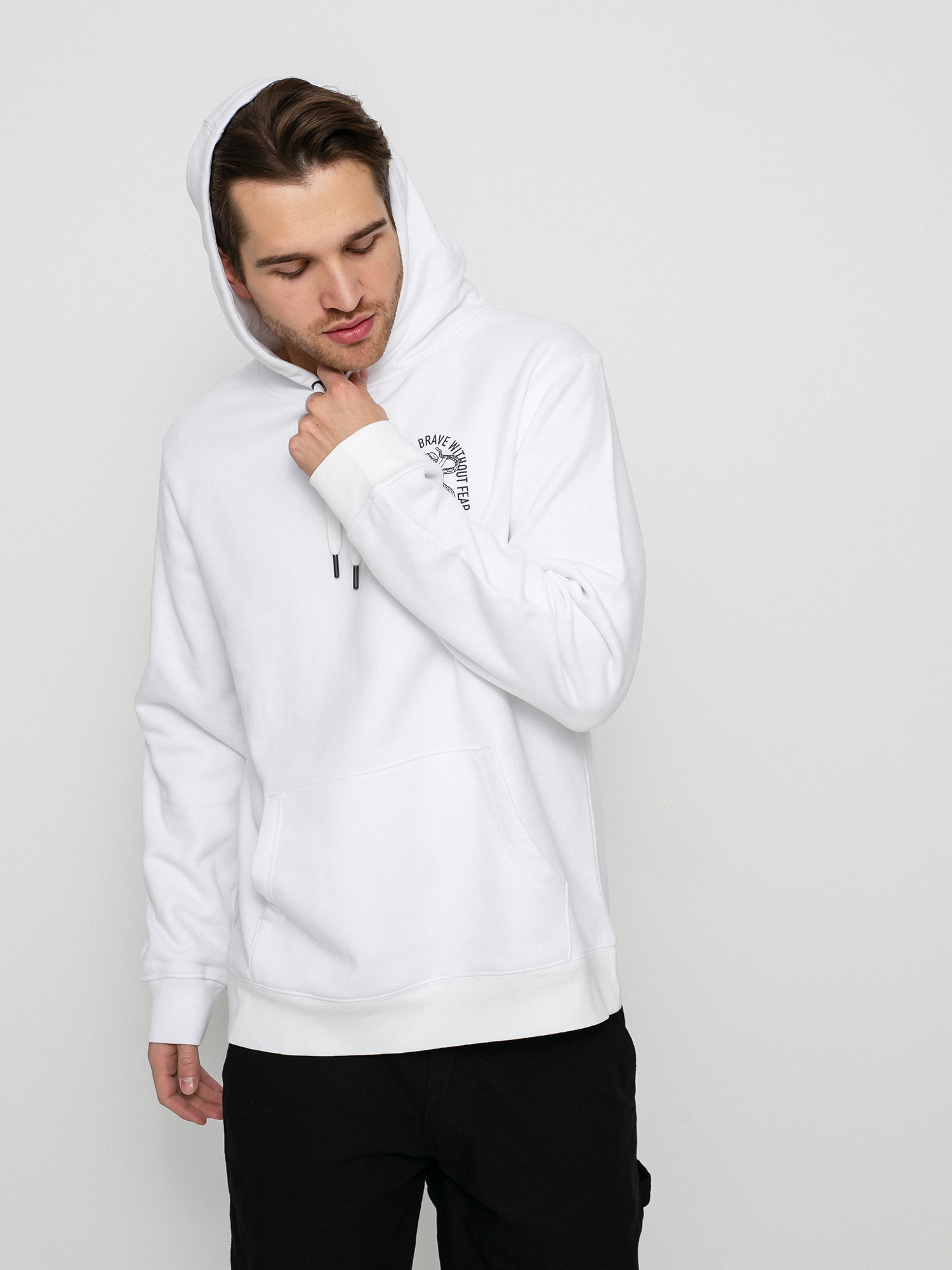 Hanorac cu glugă Malita Angel HD (white)