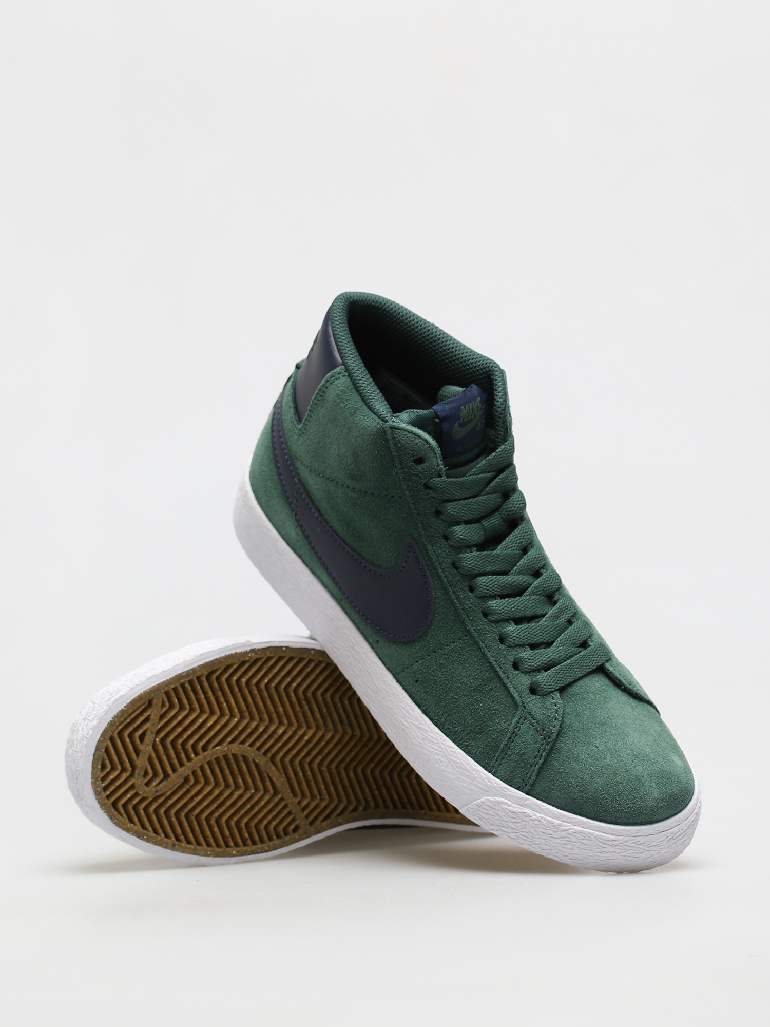 Pantofi Nike SB Zoom Blazer Mid (noble green/midnight navy noble green)