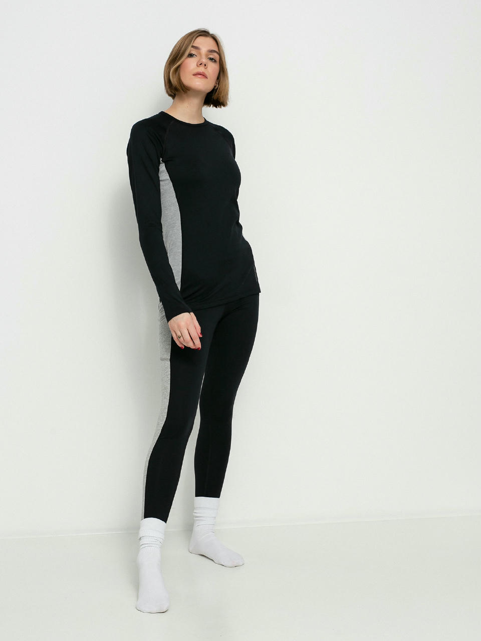 Tricou termic Burton Midweight X Base Layer Wmn (true black)