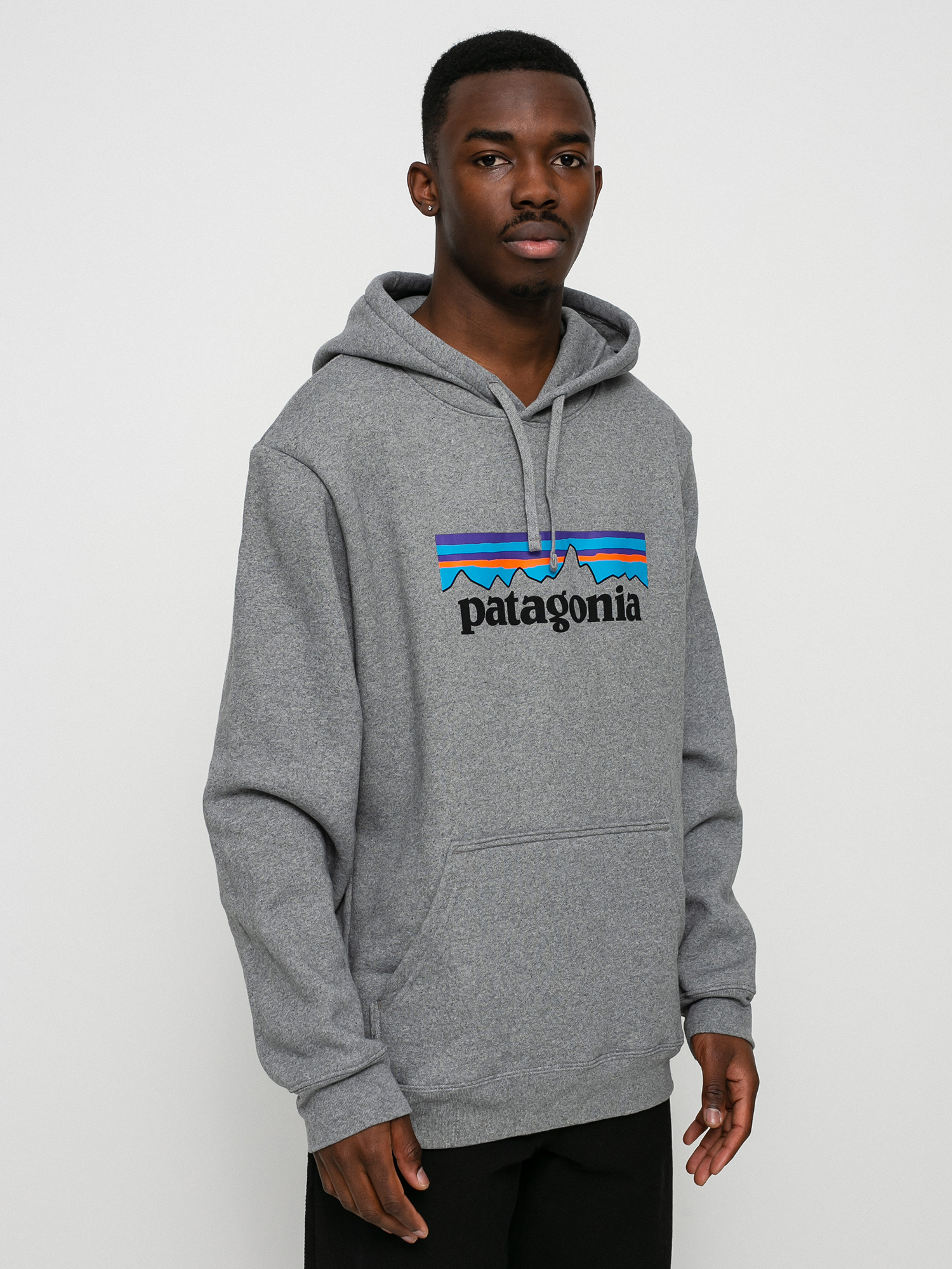 Hanorac cu glugă Patagonia Logo Uprisal HD (gravel heather)