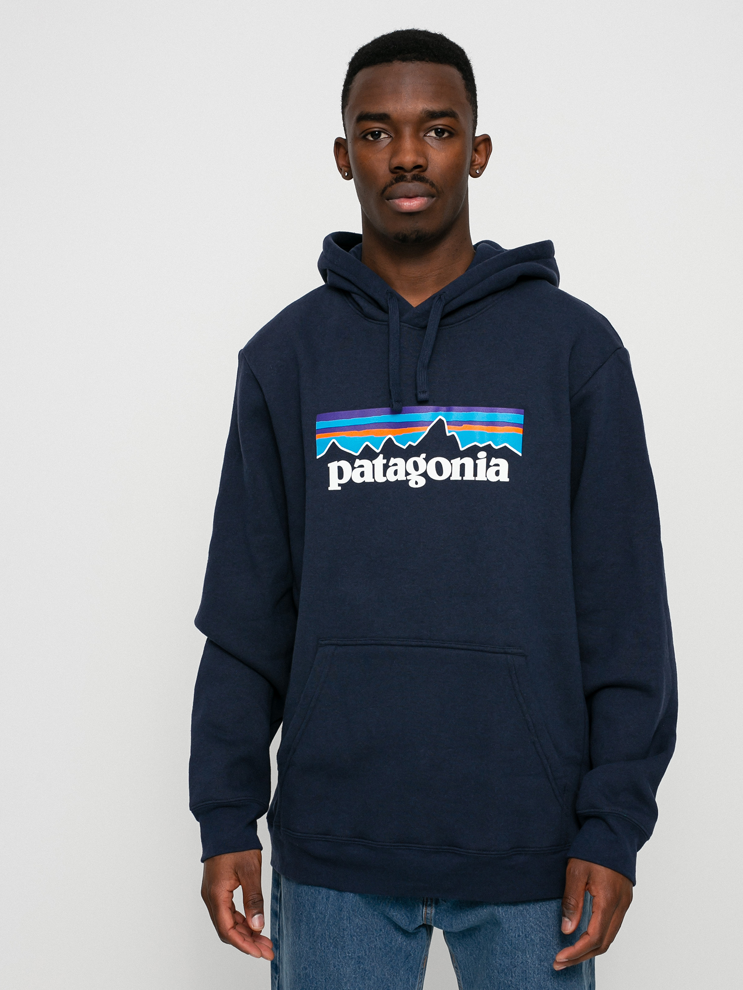 Hanorac cu glugă Patagonia Logo Uprisal HD (new navy)