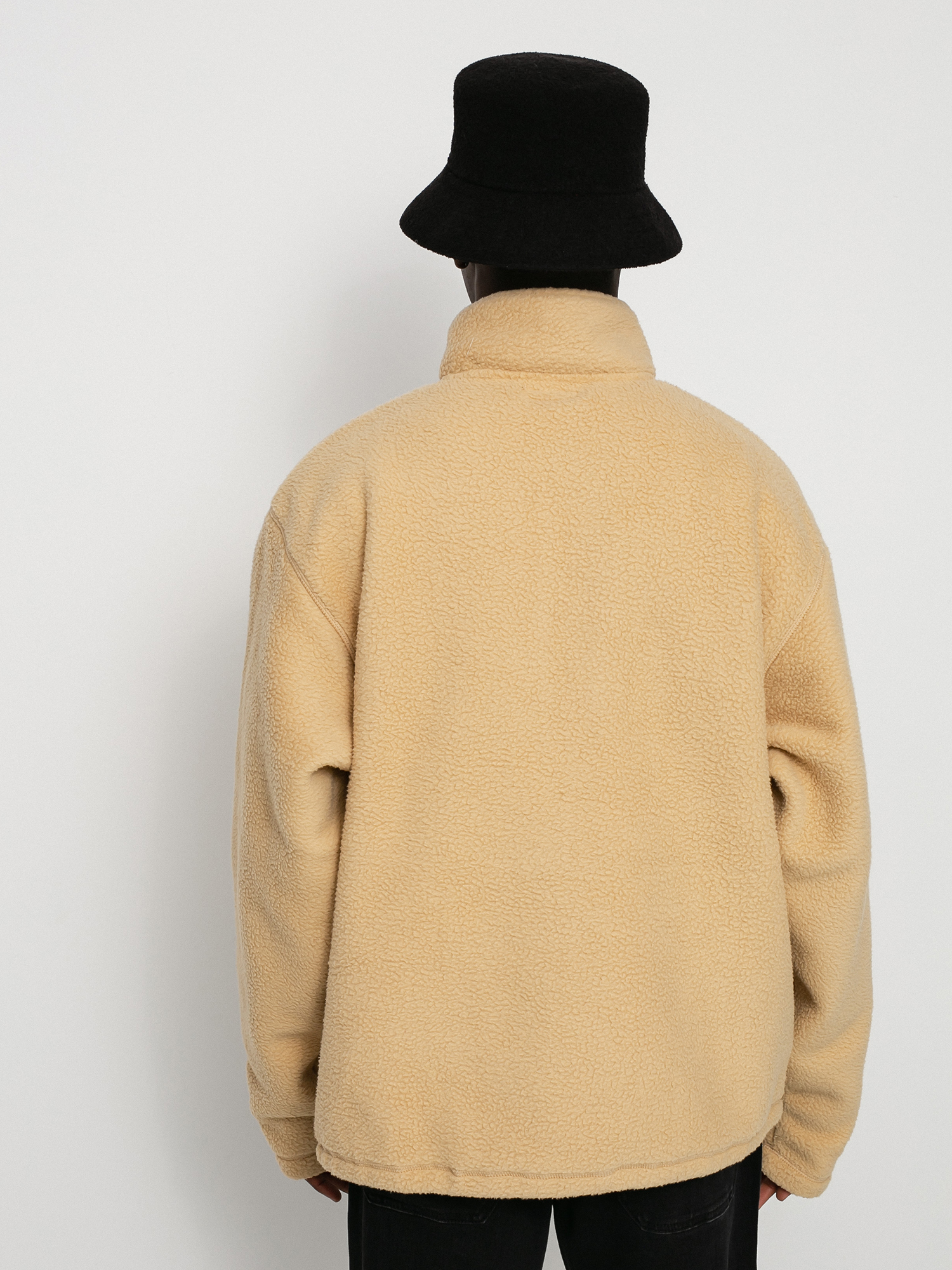 Pentru bărbați Hanorac din fleece Stussy Half Zip Mock Neck (beige)