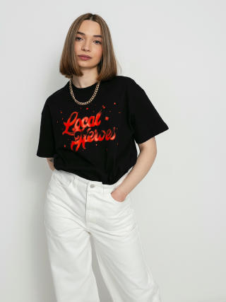 Tricou Local Heroes Lh Red Airbrush Oversized Wmn (black)