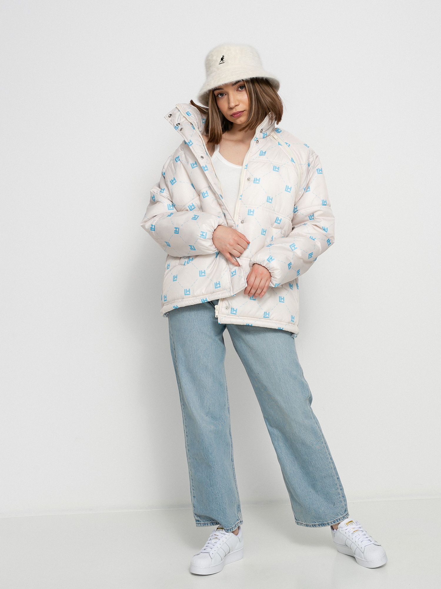 Geacă Local Heroes Lh Monogram Puff Wmn (beige)