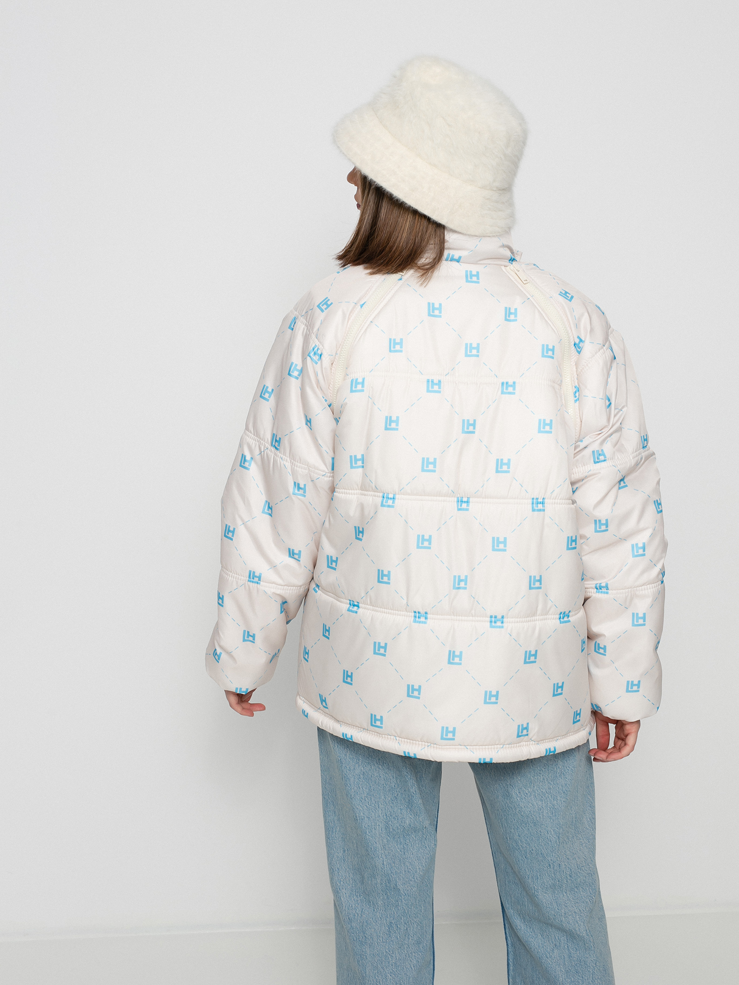 Geacă Local Heroes Lh Monogram Puff Wmn (beige)