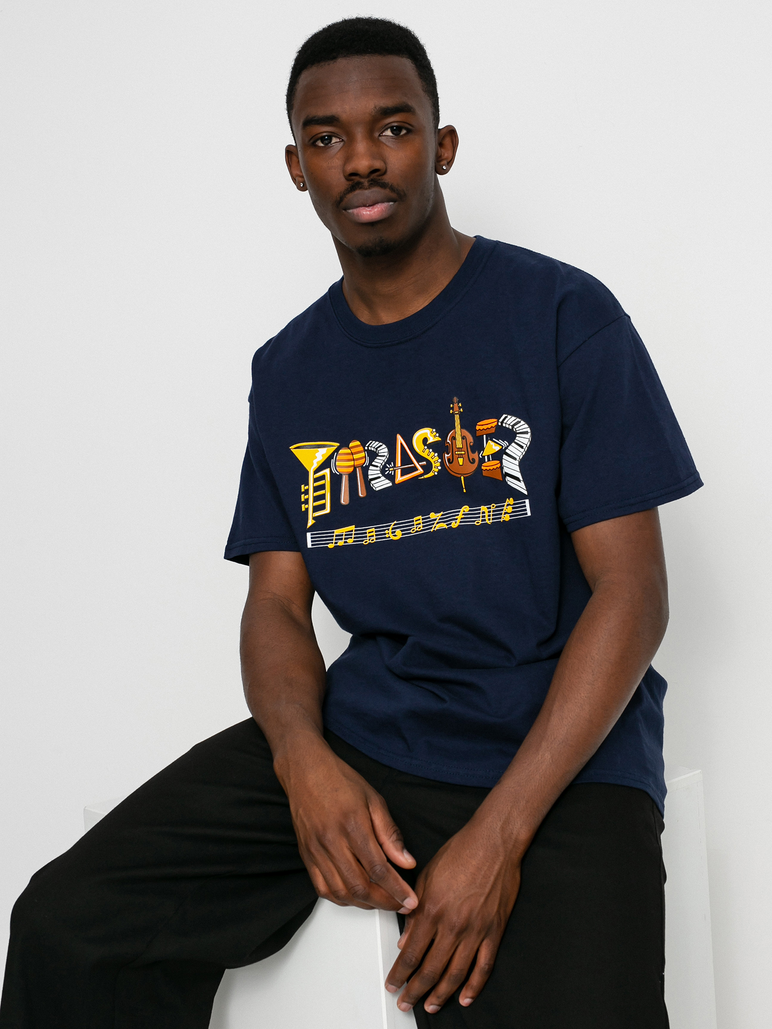 Tricou Thrasher Fillmore Logo (navy)