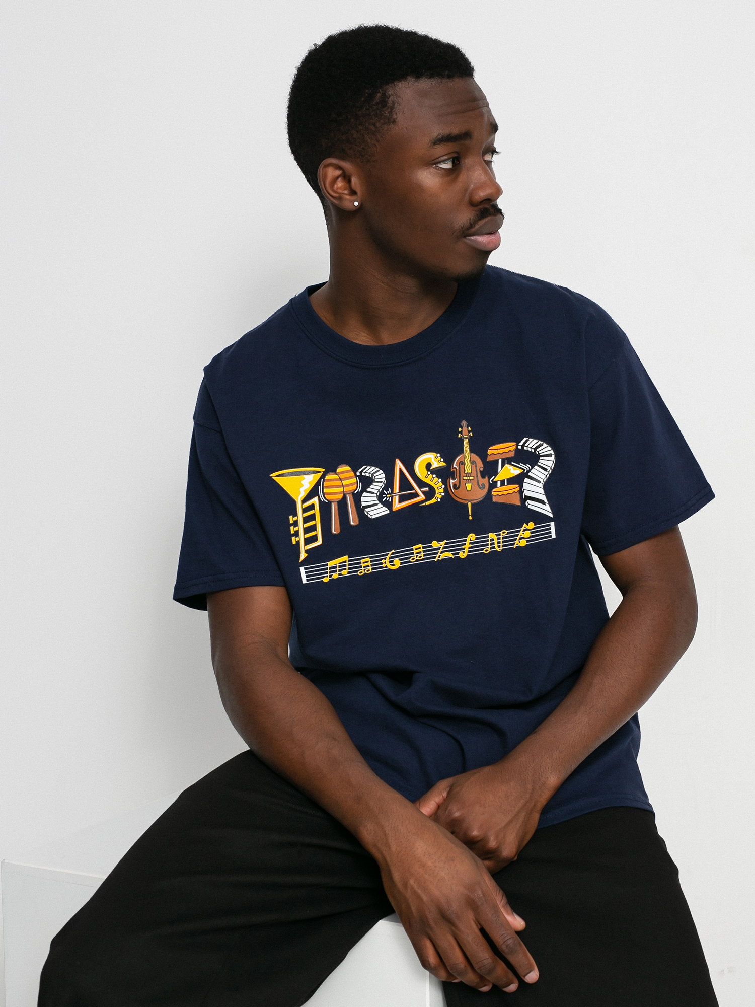 Tricou Thrasher Fillmore Logo (navy)