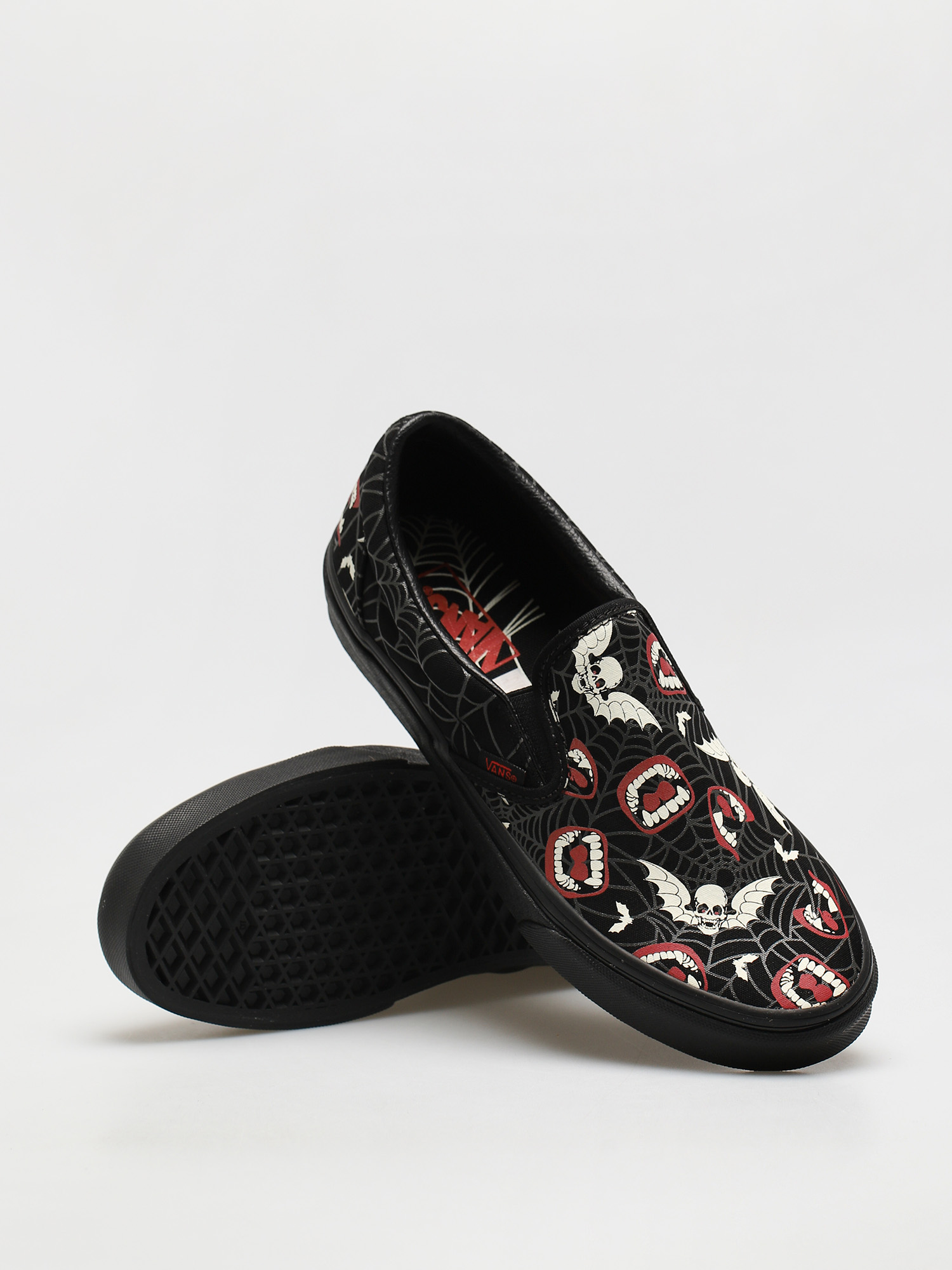 Pantofi Vans Classic Slip On (glow frights/blk/blk)