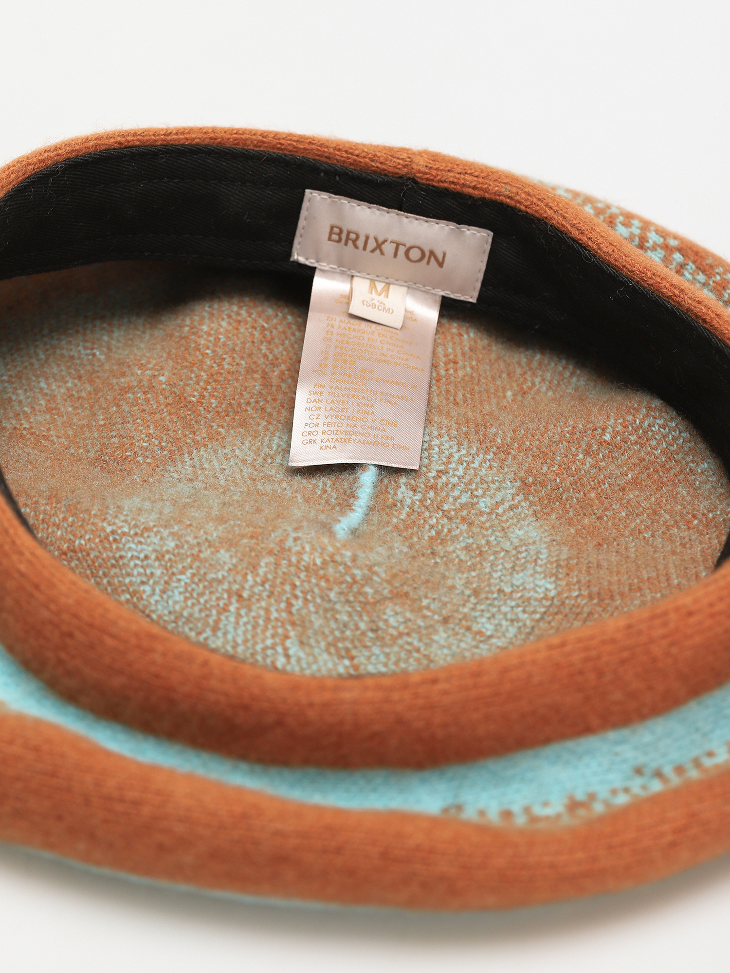 Pălărie cu cozoroc Brixton Beret Audrey Beret Wmn (carmel/teal ombre)