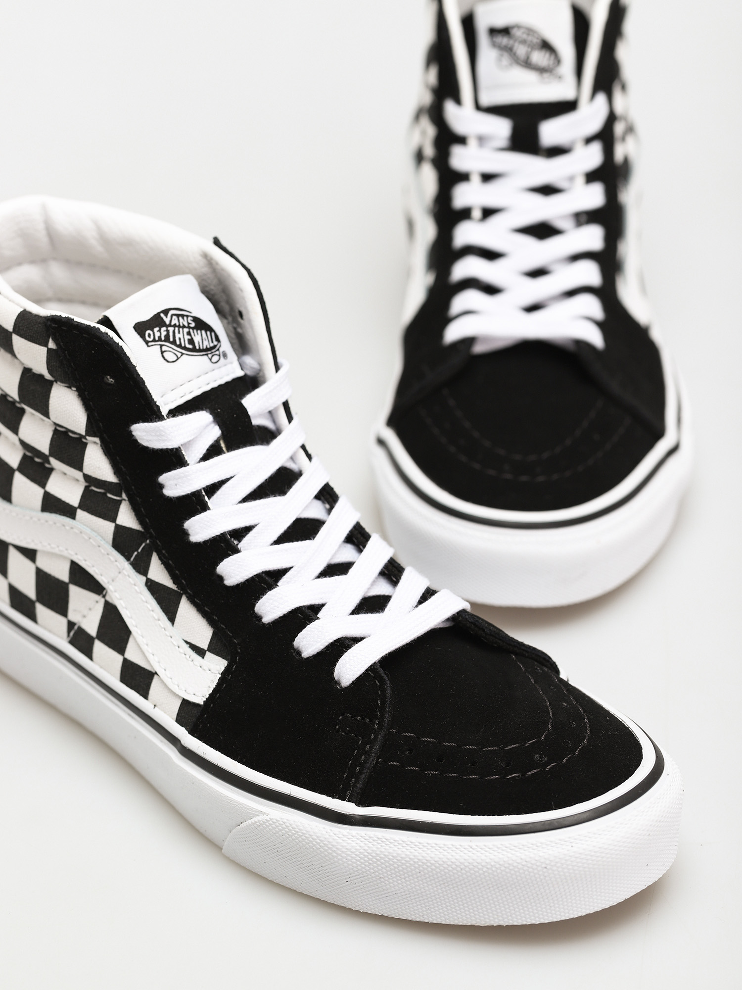 Pantofi Vans Sk8 Hi (checkerboard/blk/tr wht)