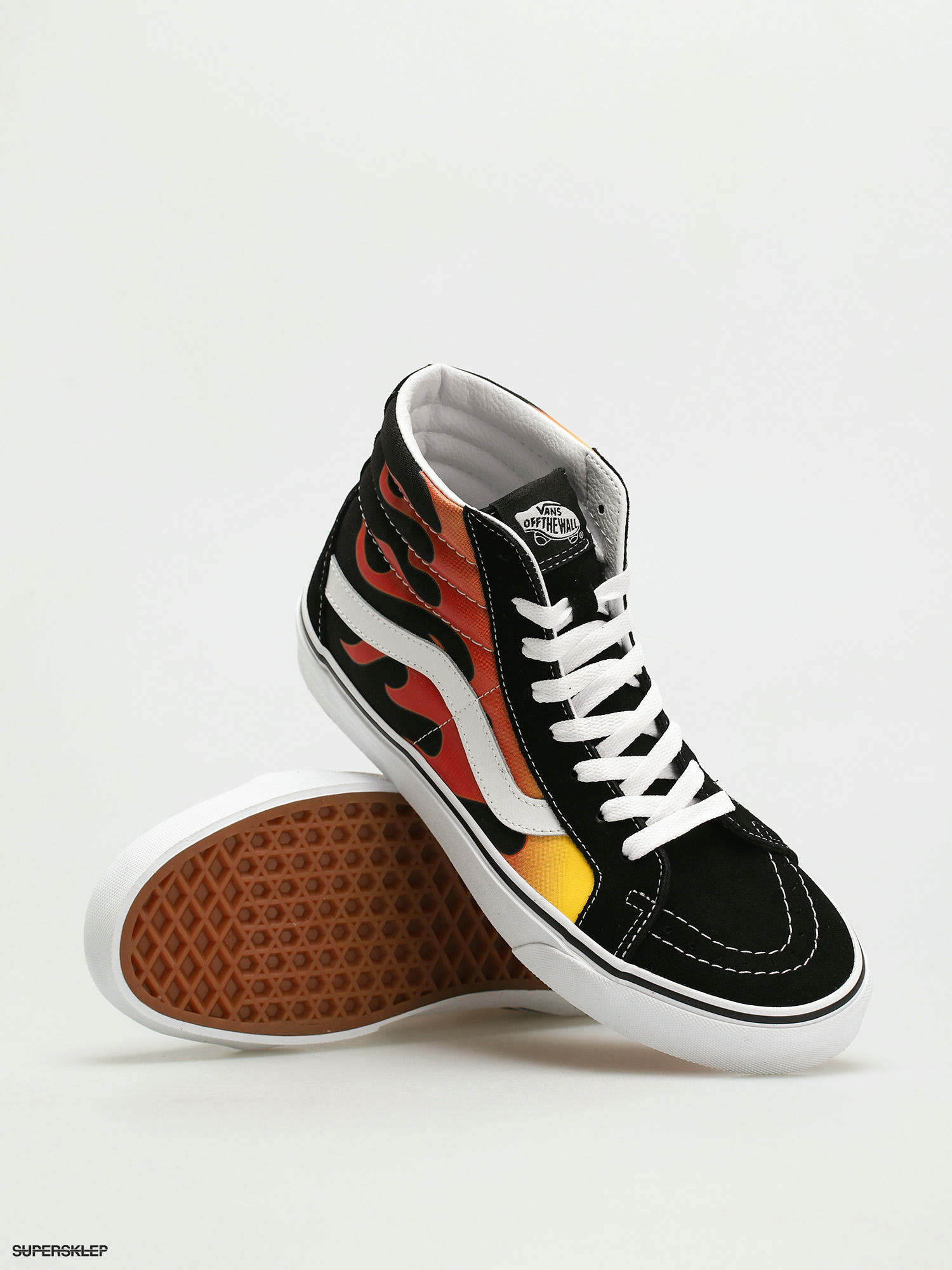 Pantofi Vans Sk8 Hi Reissue flame black black true white