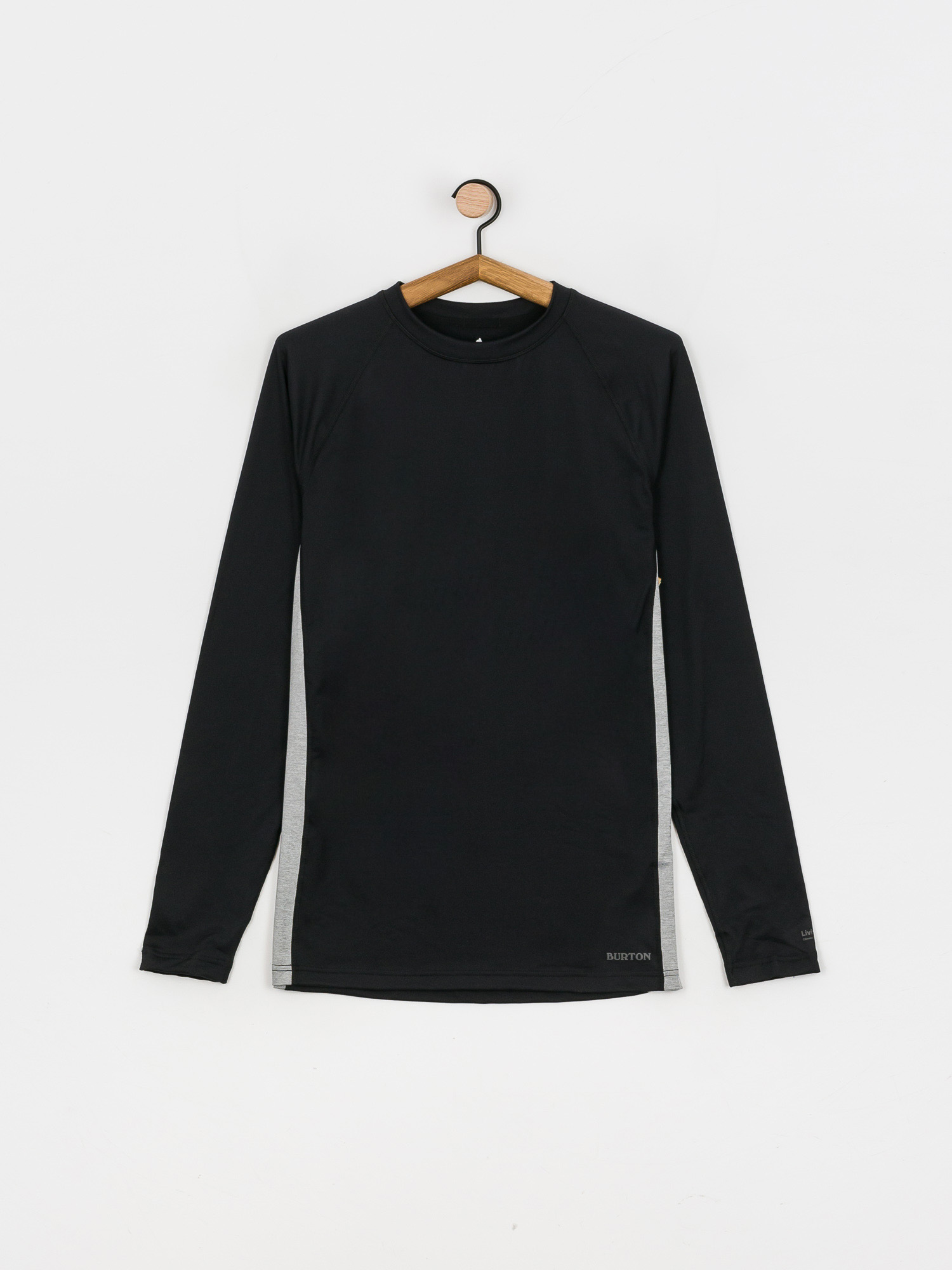 Pentru bărbați Tricou termic Burton Midweight X Base Layer (true black/gray heather)