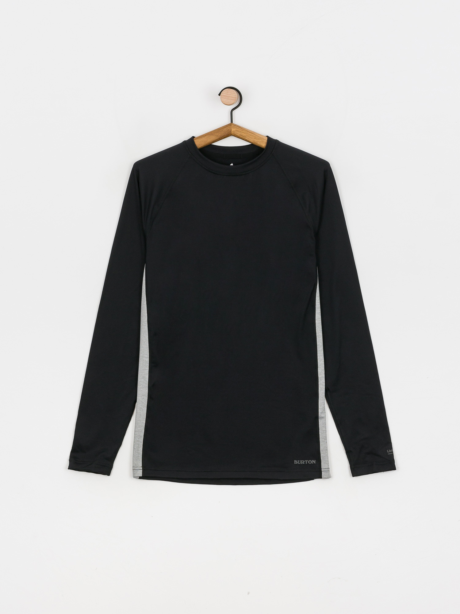 Pentru bărbați Tricou termic Burton Midweight X Base Layer (true black/gray heather)