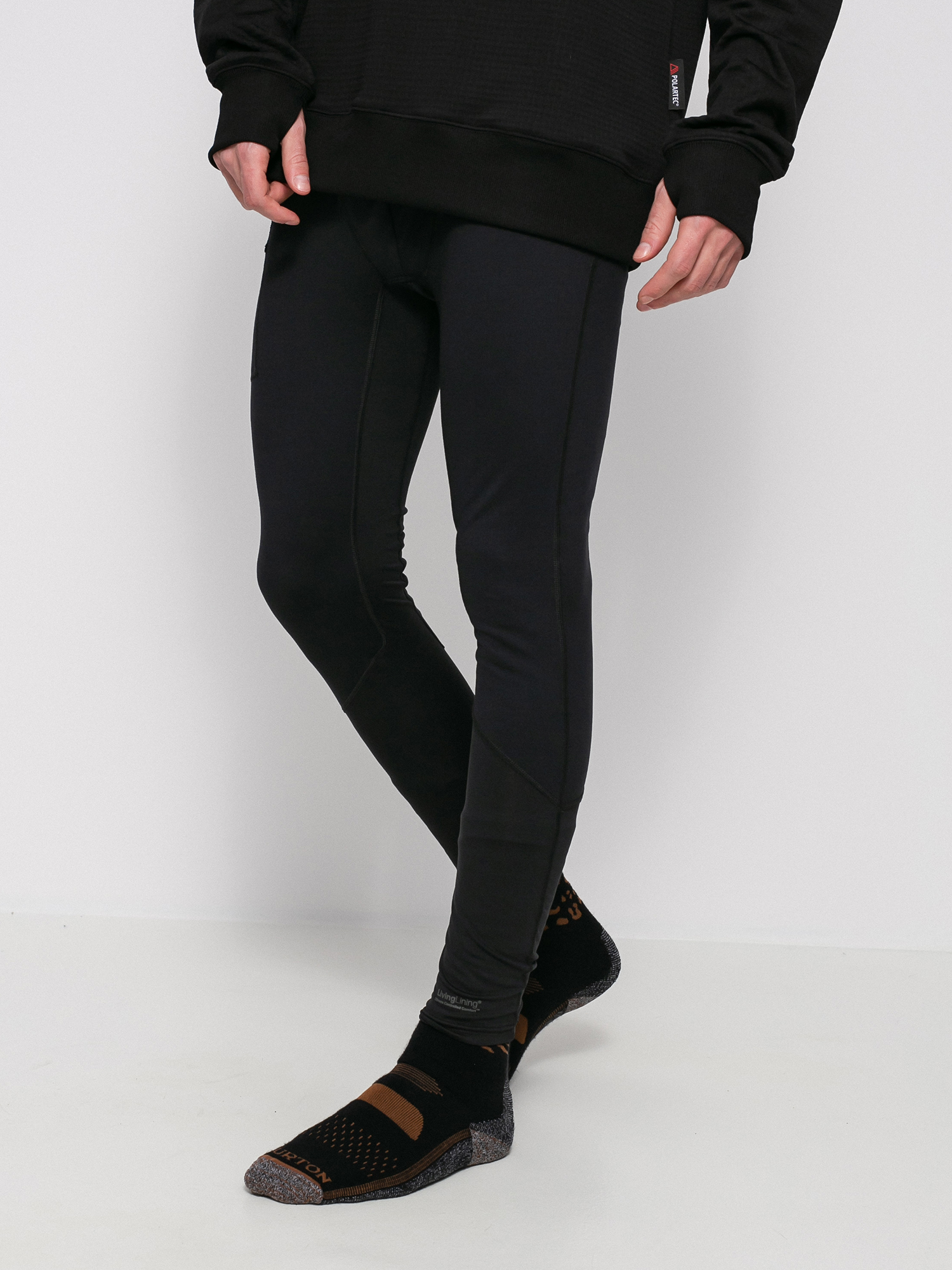 Pentru bărbați Colanți termici Burton Midweight X Base Layers (true black)