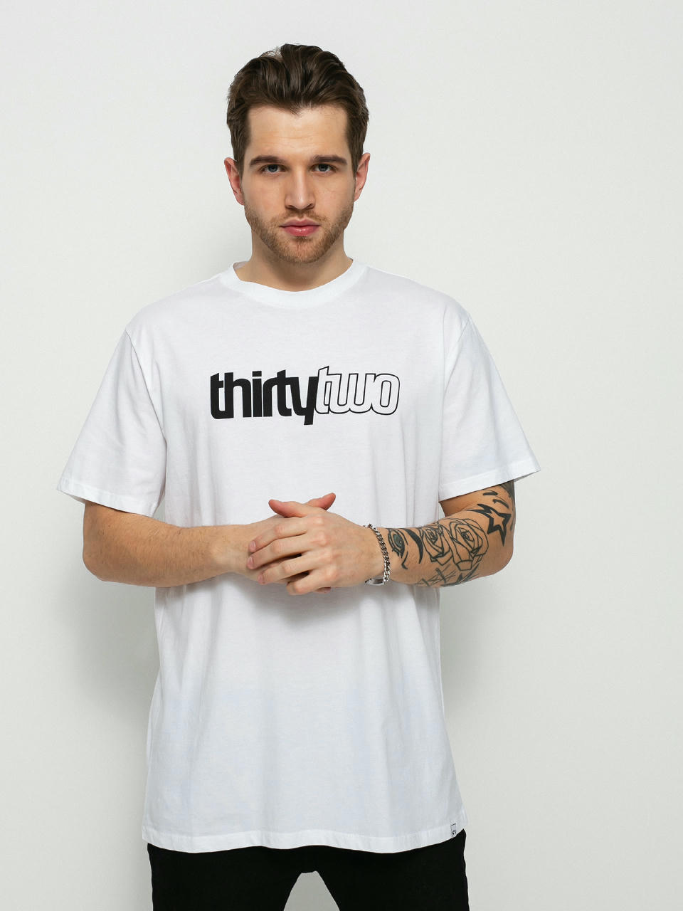 Tricou ThirtyTwo Double (white/black)