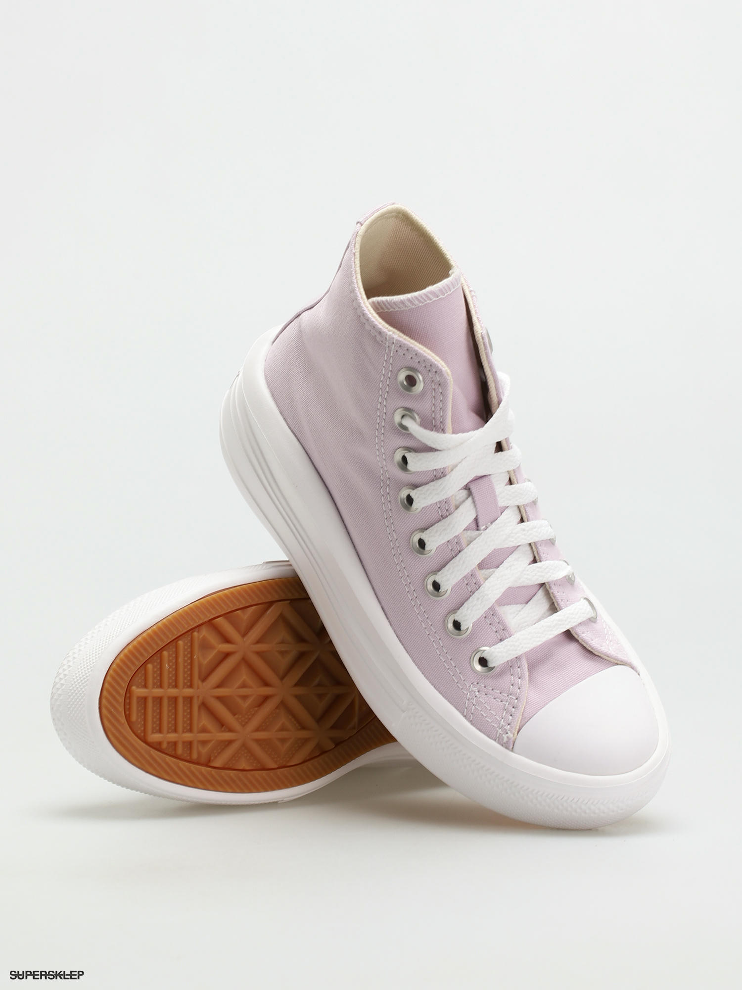 Pantofi Converse Chuck Taylor All Star Move Hi Wmn pale amethyst