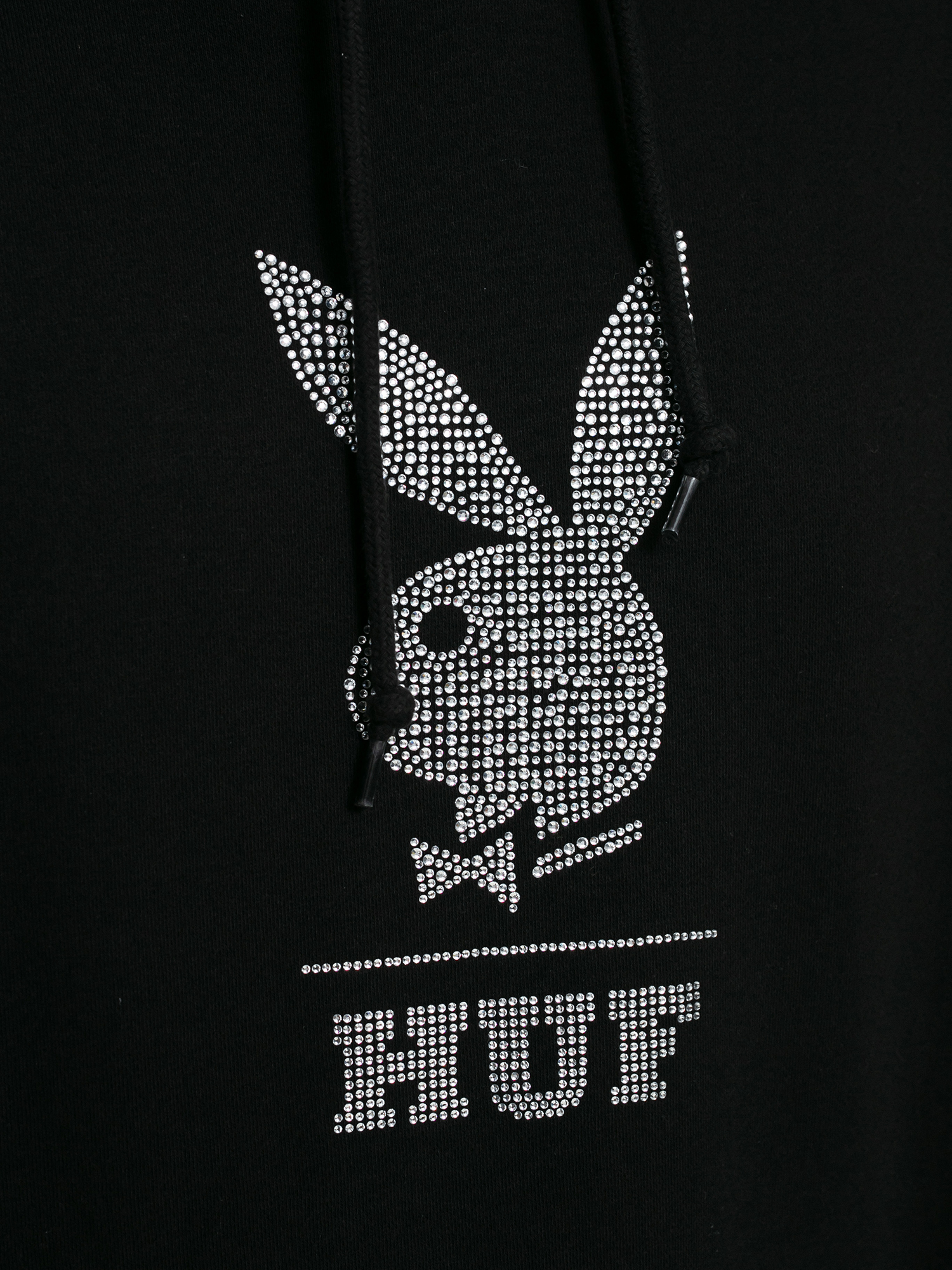 Hanorac cu glugă HUF X Playboy Rhinestone HD (black)