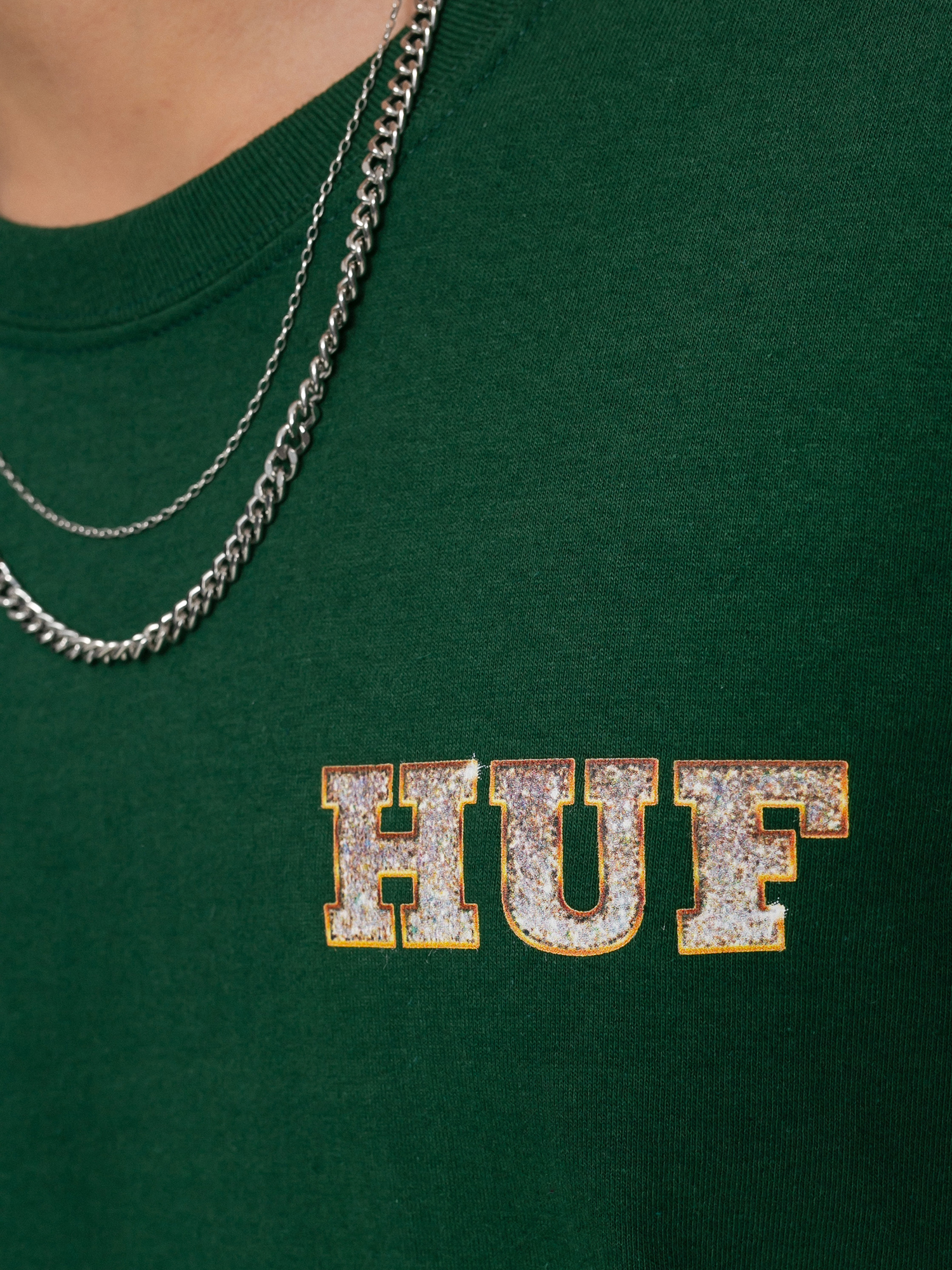 Tricou HUF X Playboy Vvs Logo (forest green)