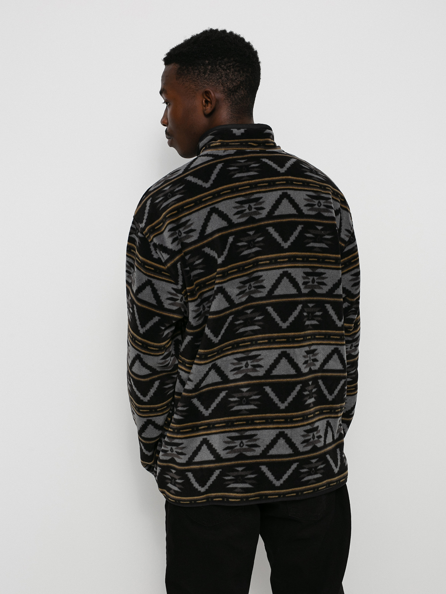 Pentru bărbați Hanorac din fleece Volcom Switch Case Mock Neck ZHD (prt print)