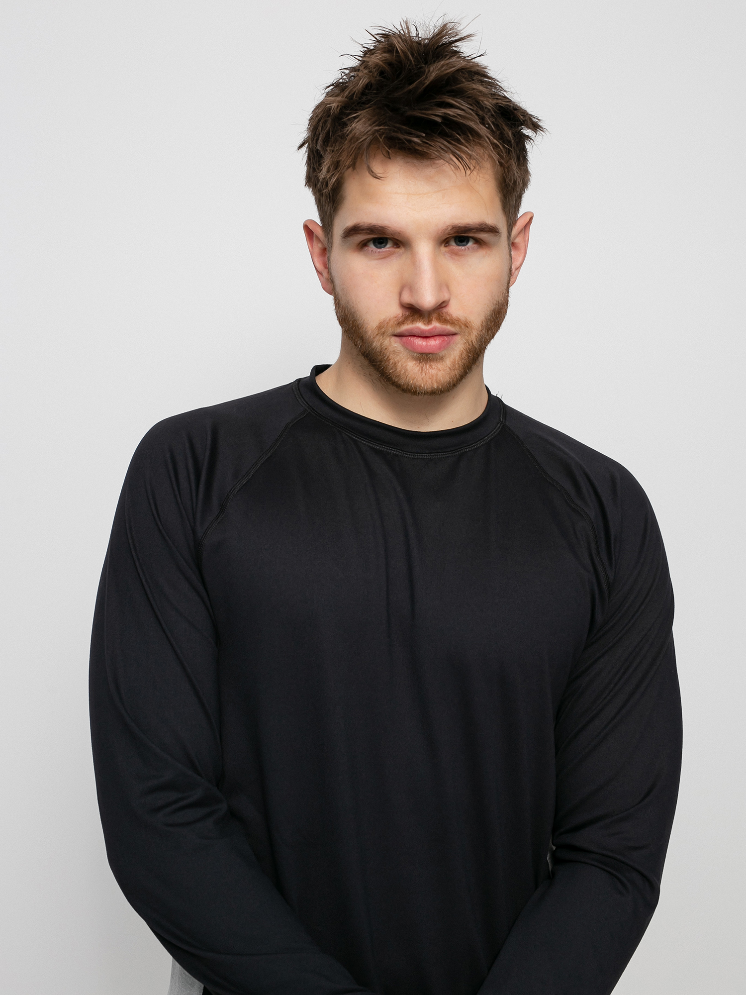 Pentru bărbați Tricou termic Burton Midweight X Base Layer (true black/gray heather)