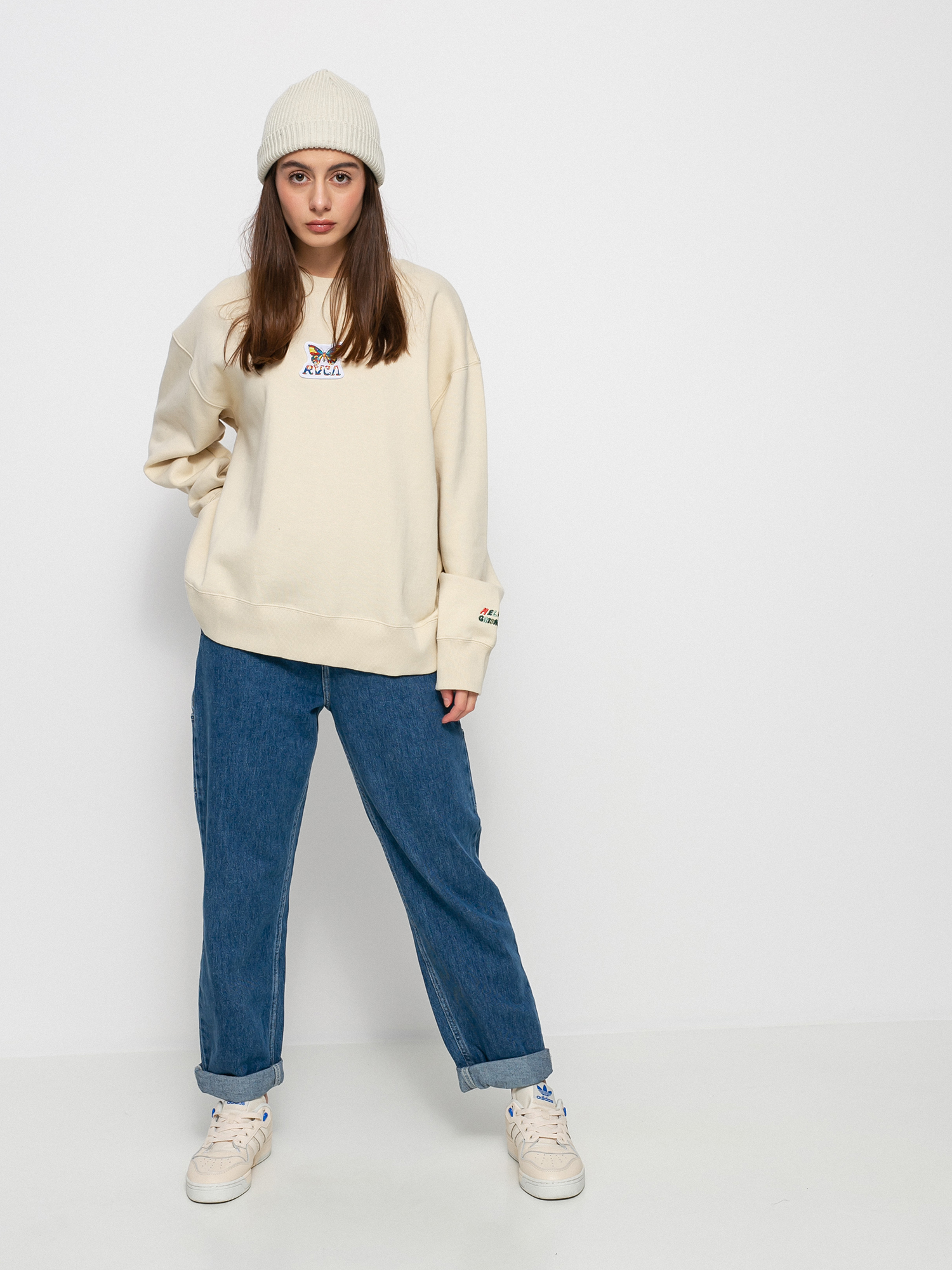 Hanorac RVCA Mel G Flutter Crew Wmn (birch)