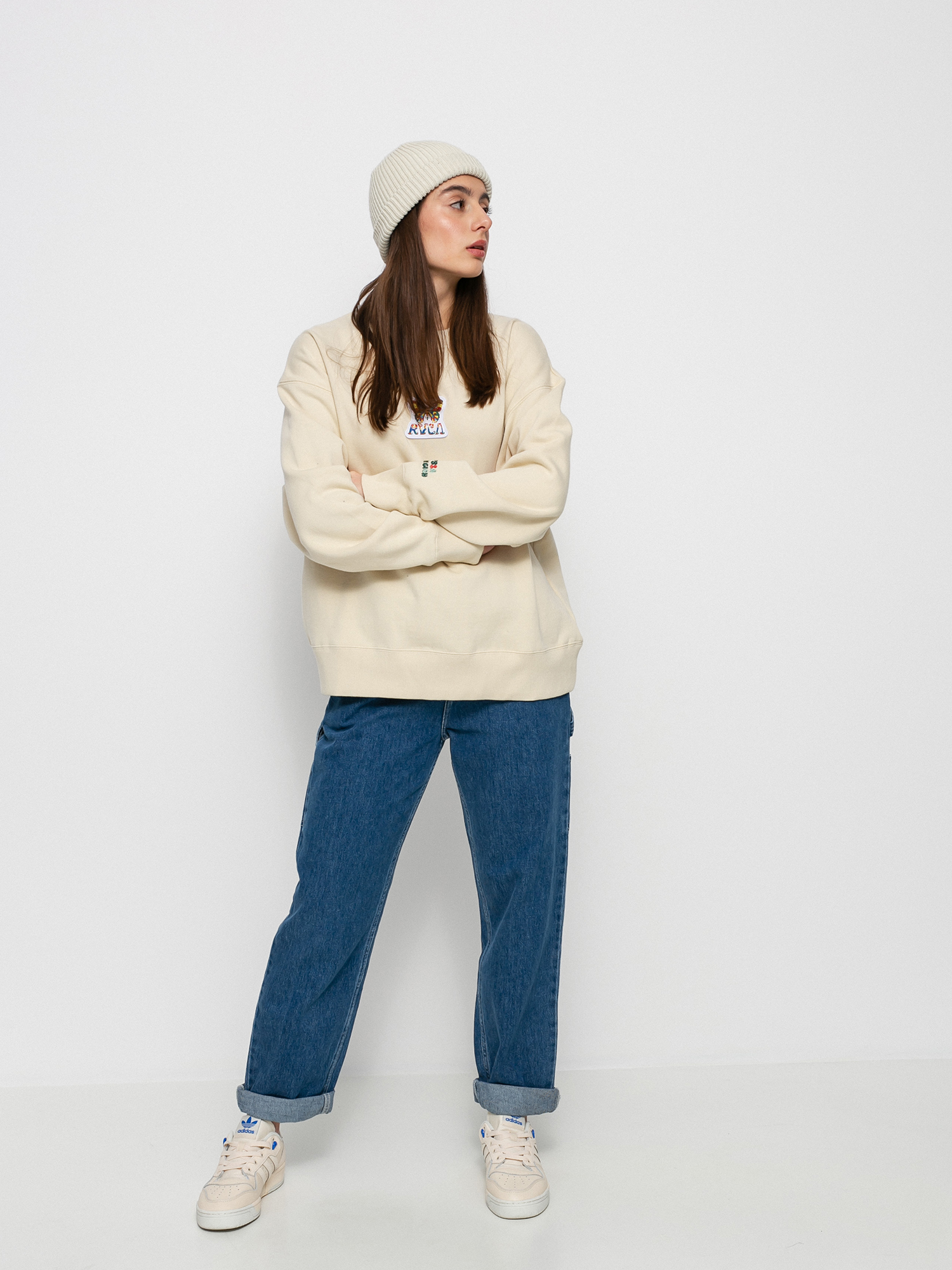 Hanorac RVCA Mel G Flutter Crew Wmn (birch)